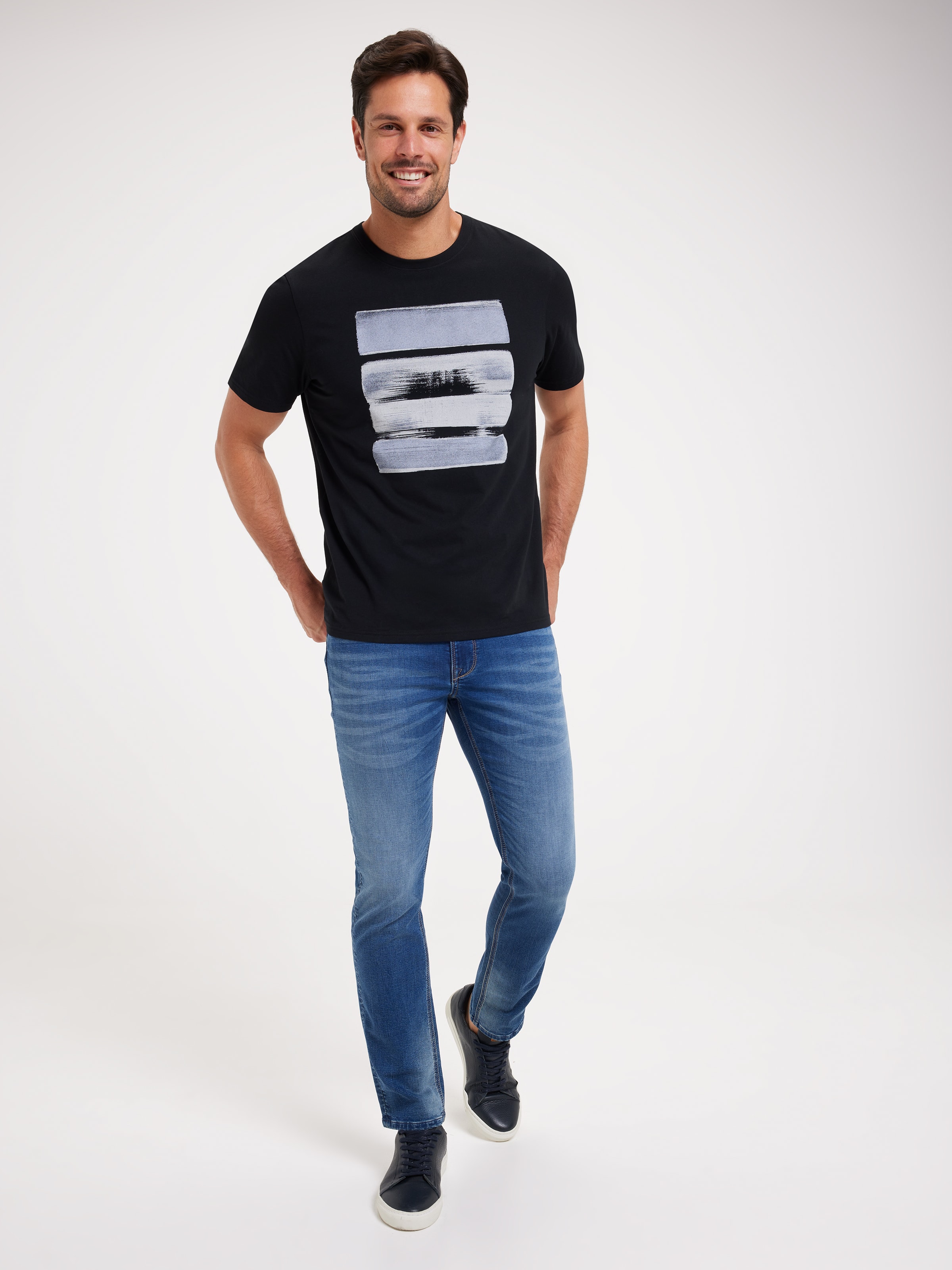 Short Sleeve Tonal Block Tee