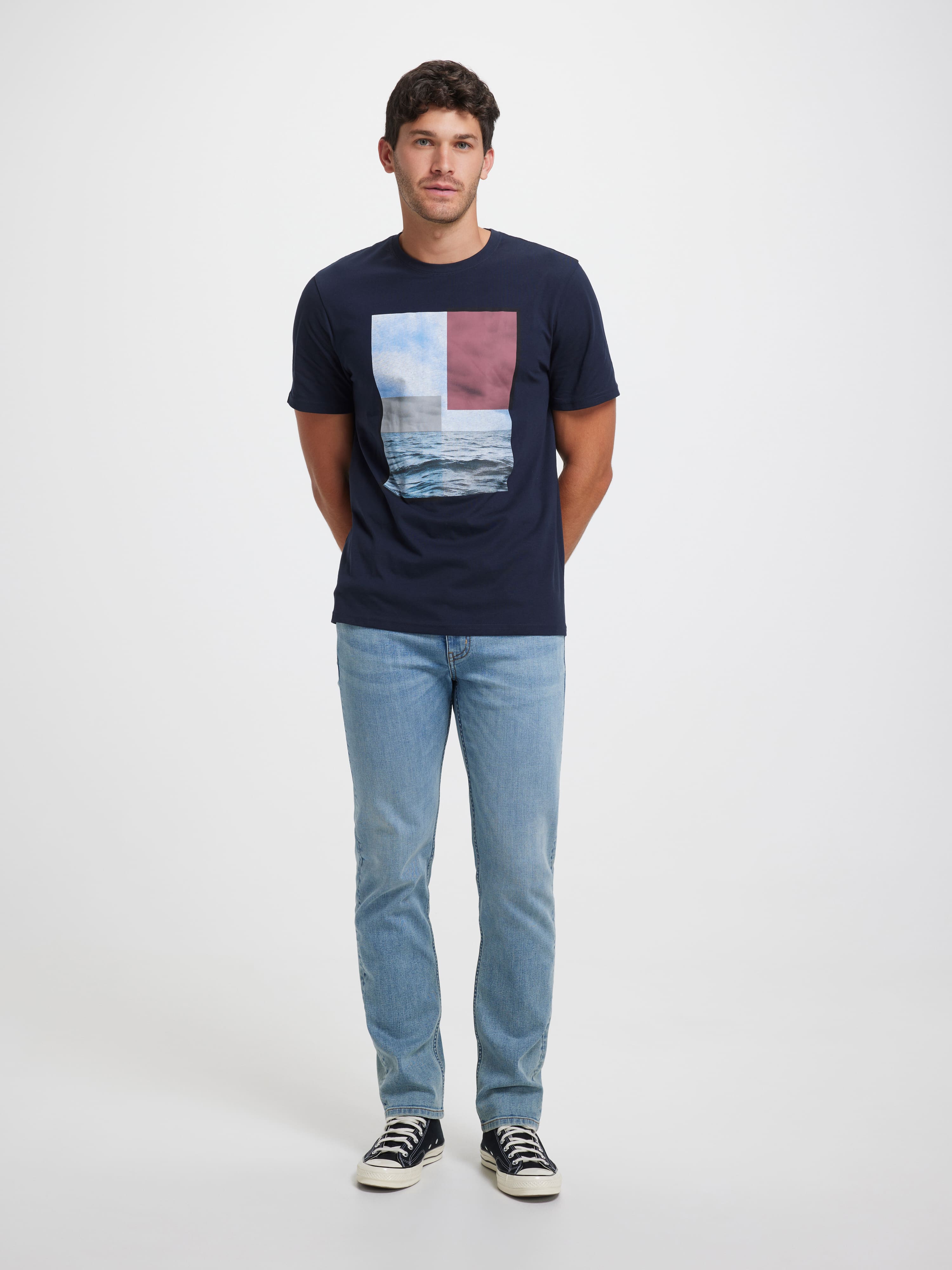 Tonal Block Tee