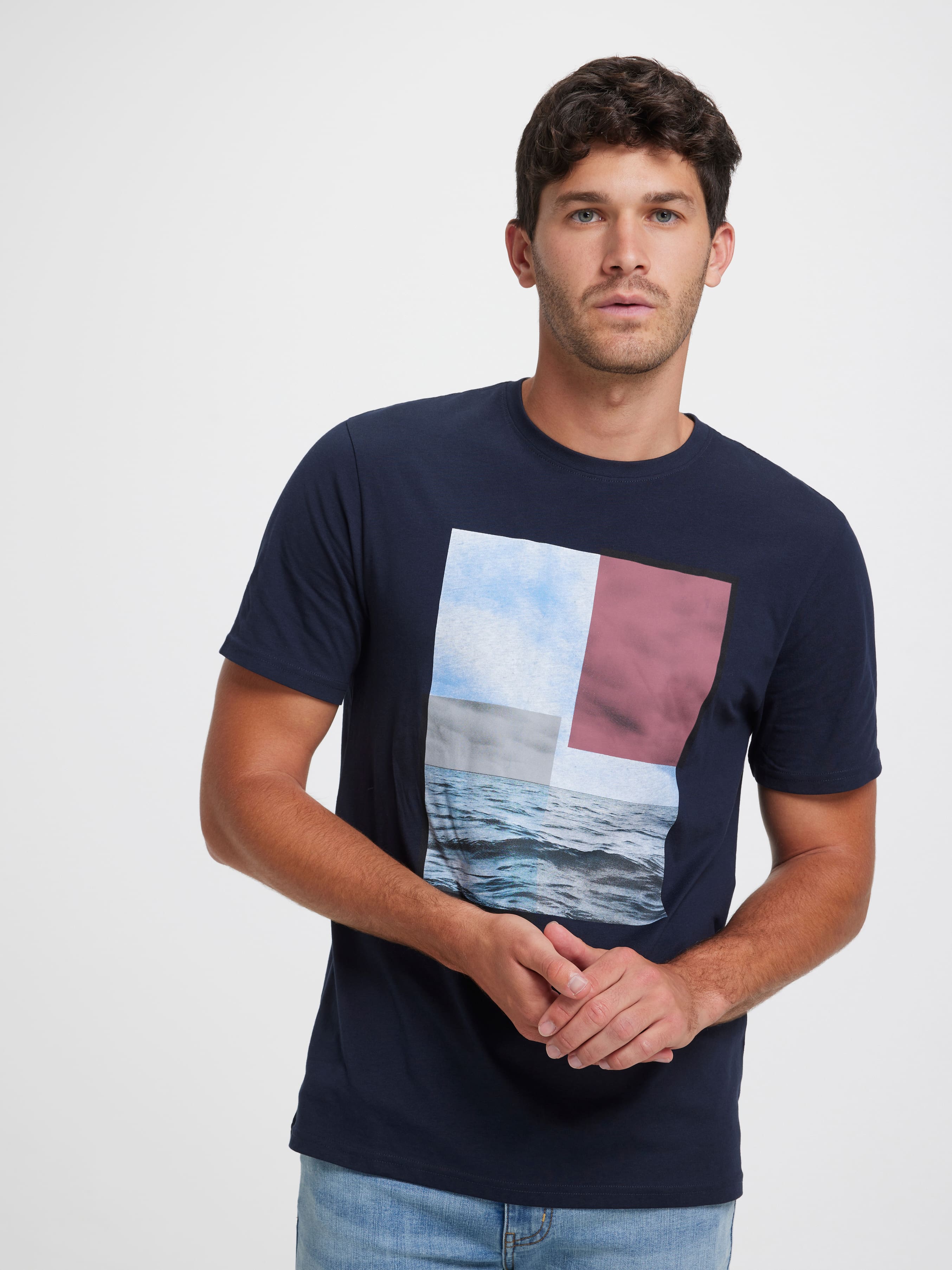 Tonal Block Tee