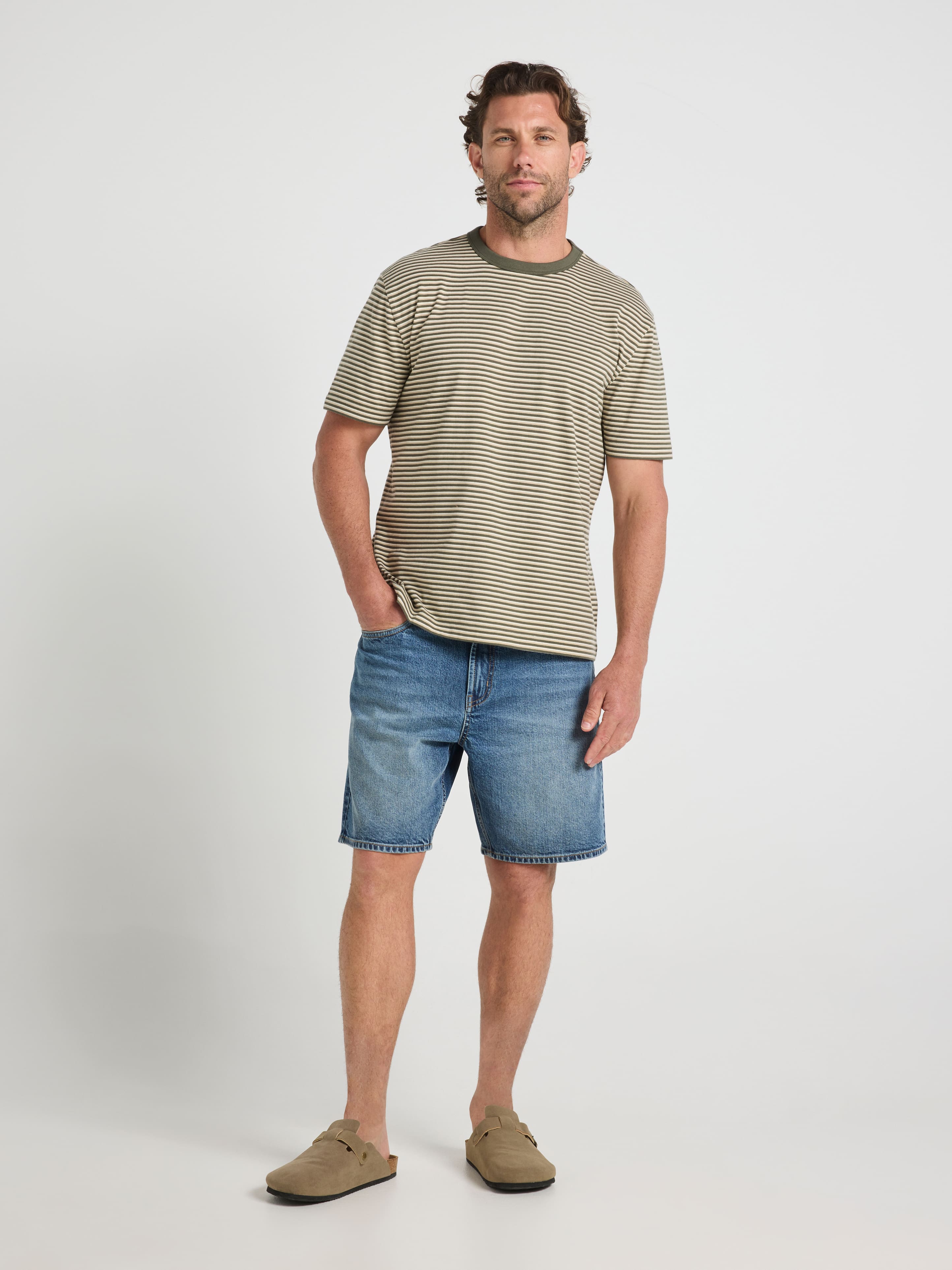 Short Sleeve Feeder Stripe