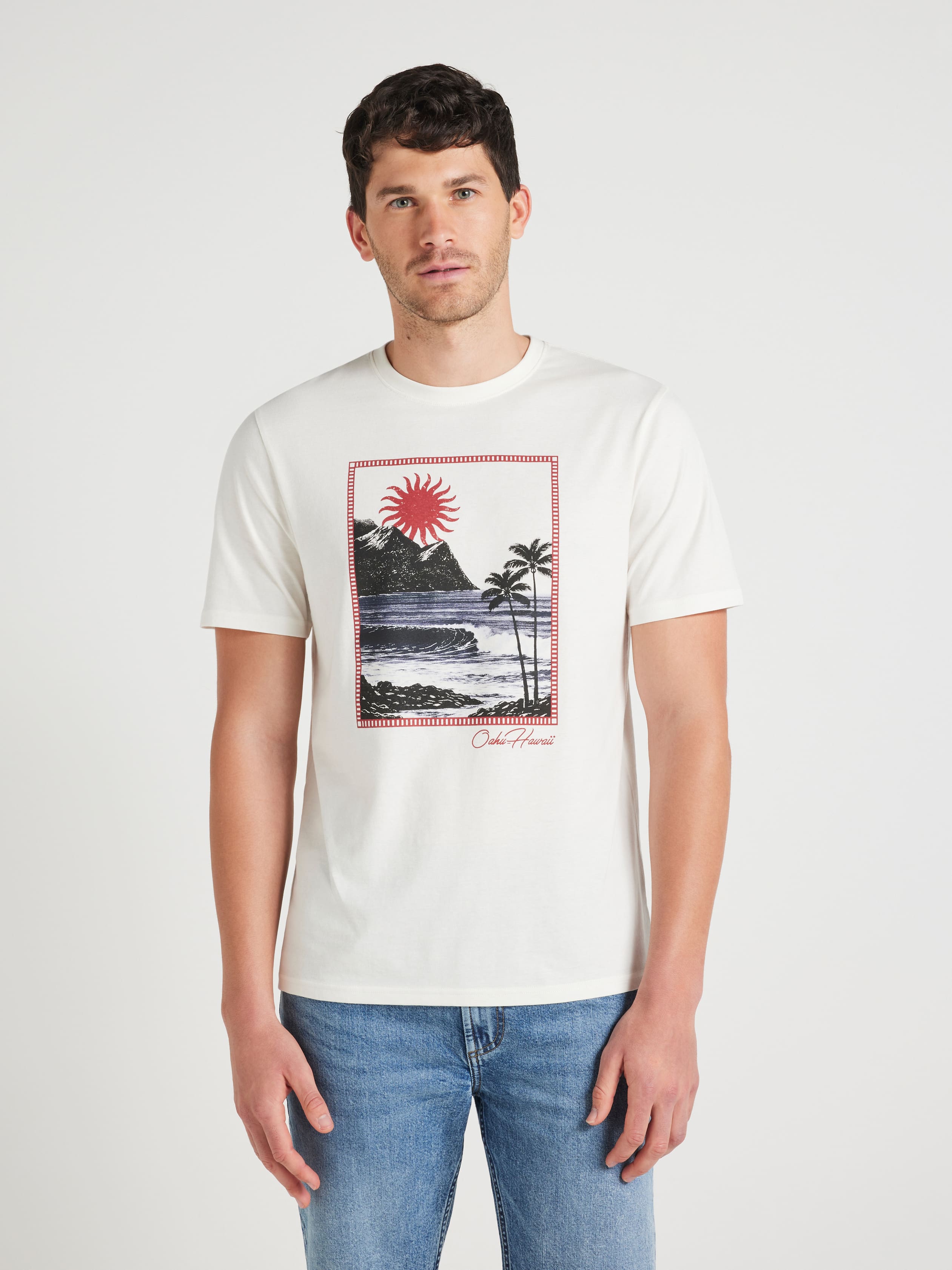 Short Sleeve Tonal Block Tee