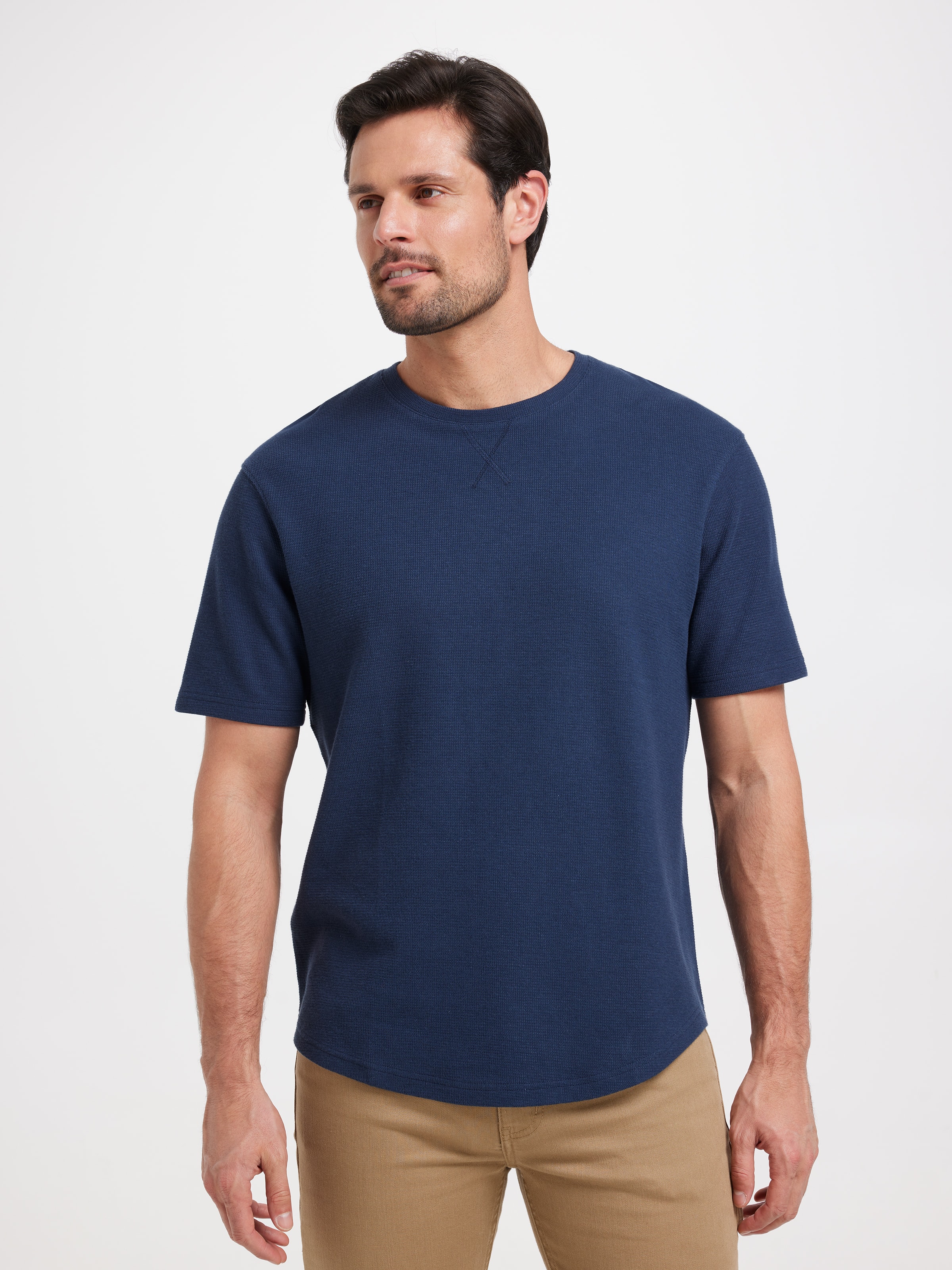 Short Sleeve Textured Tee