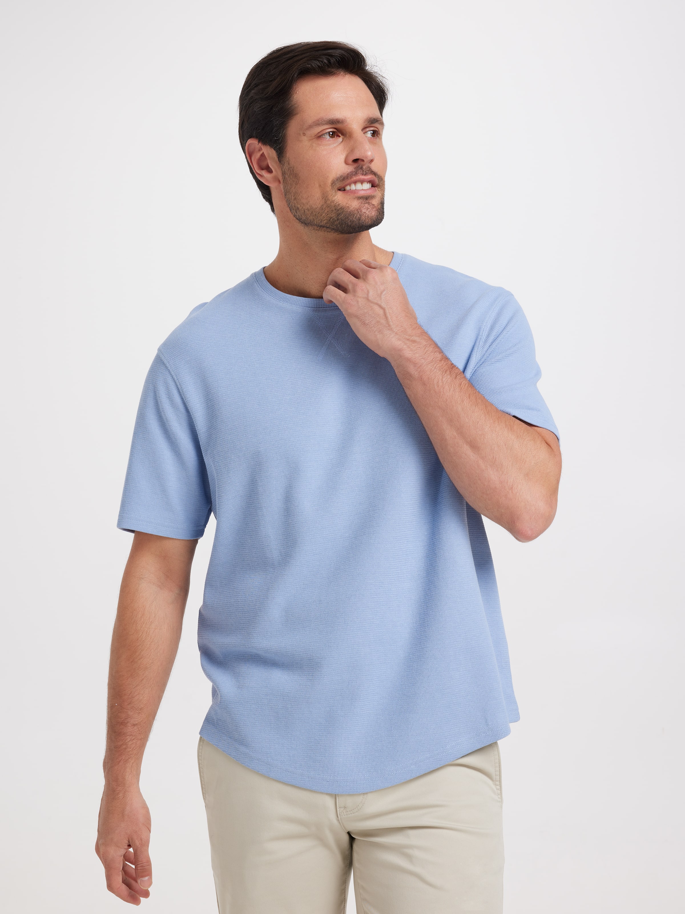 Short Sleeve Textured Tee