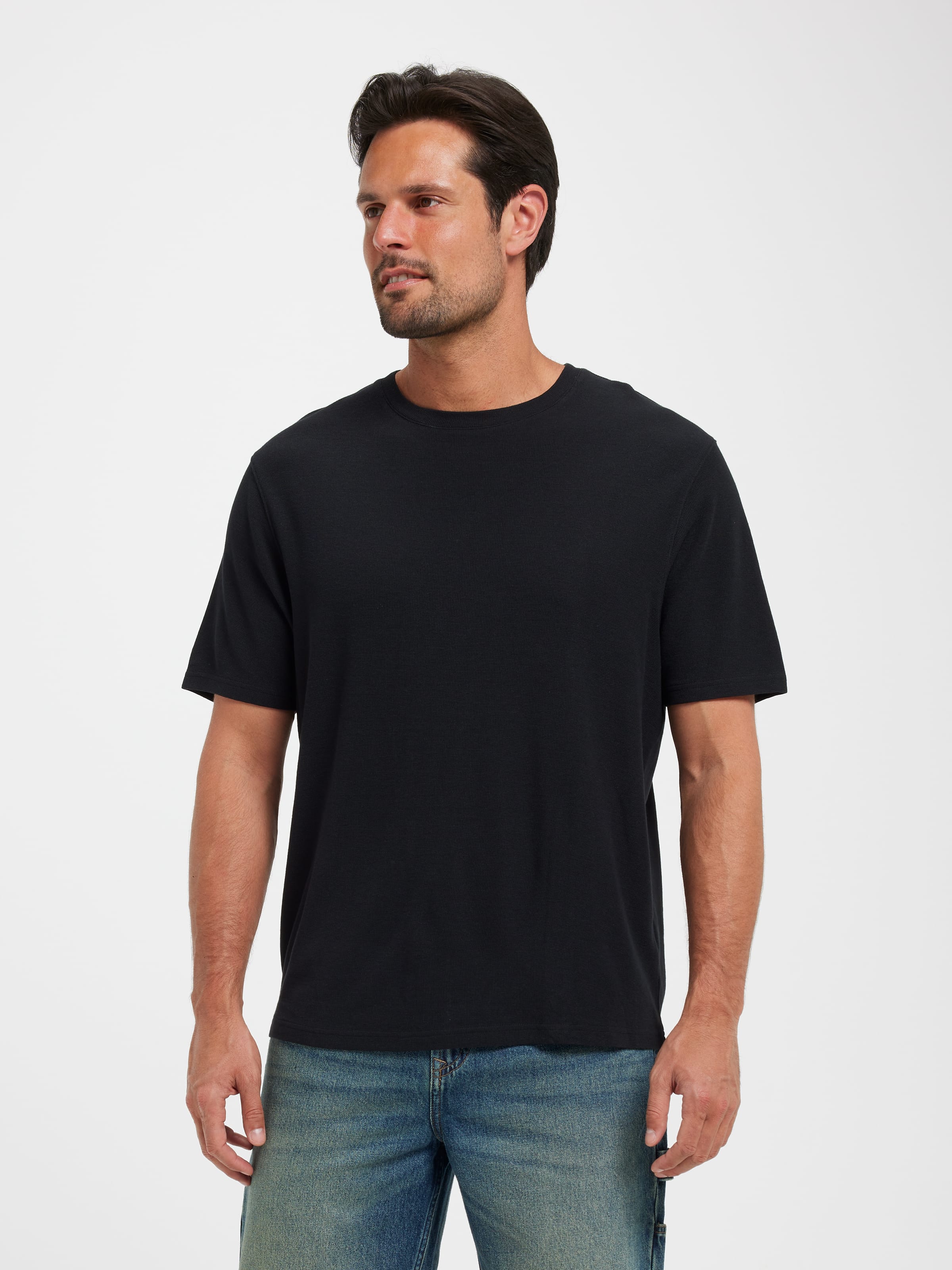 Short Sleeve Textured Modal Tee
