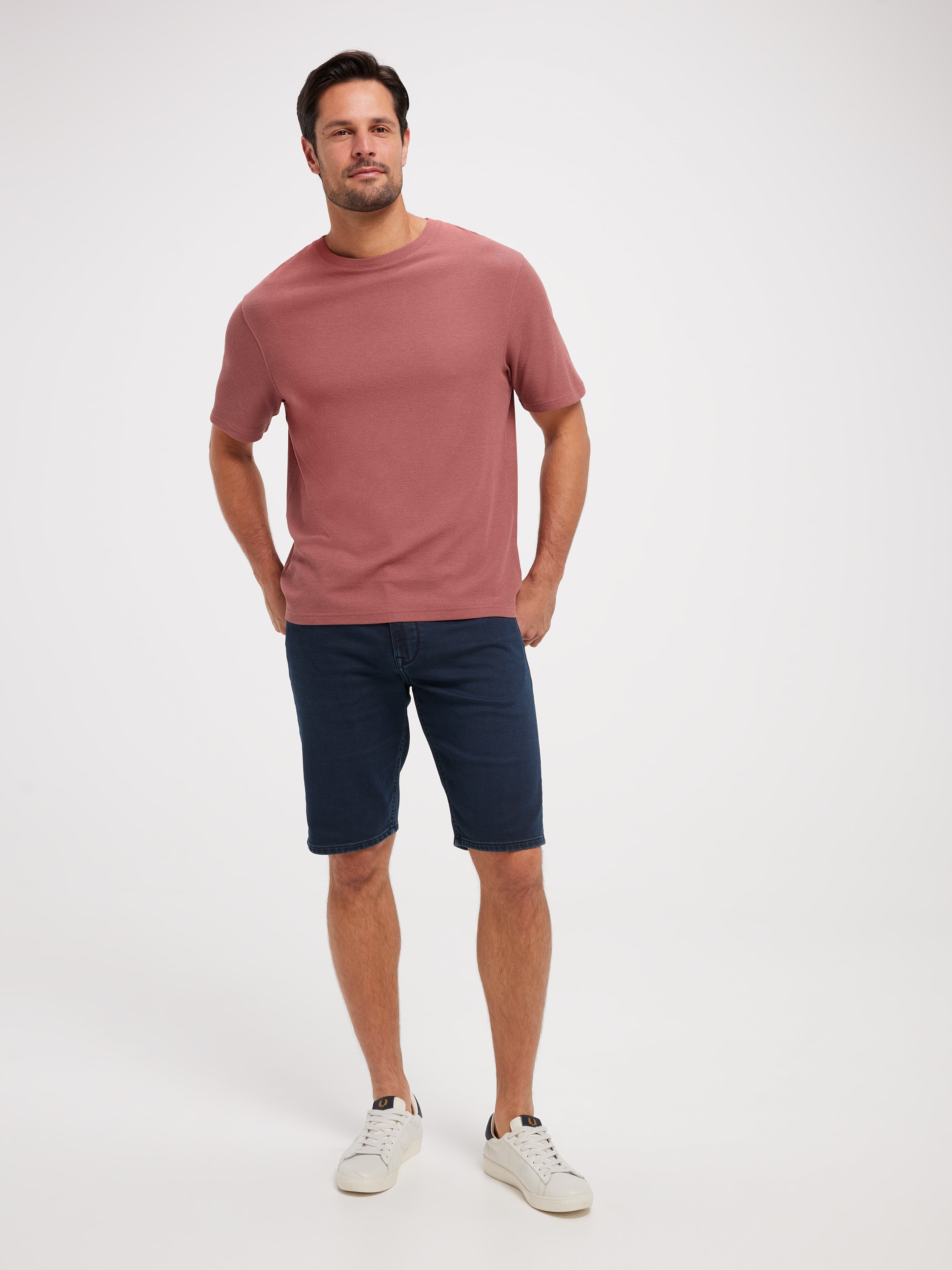 Short Sleeve Textured Modal Tee