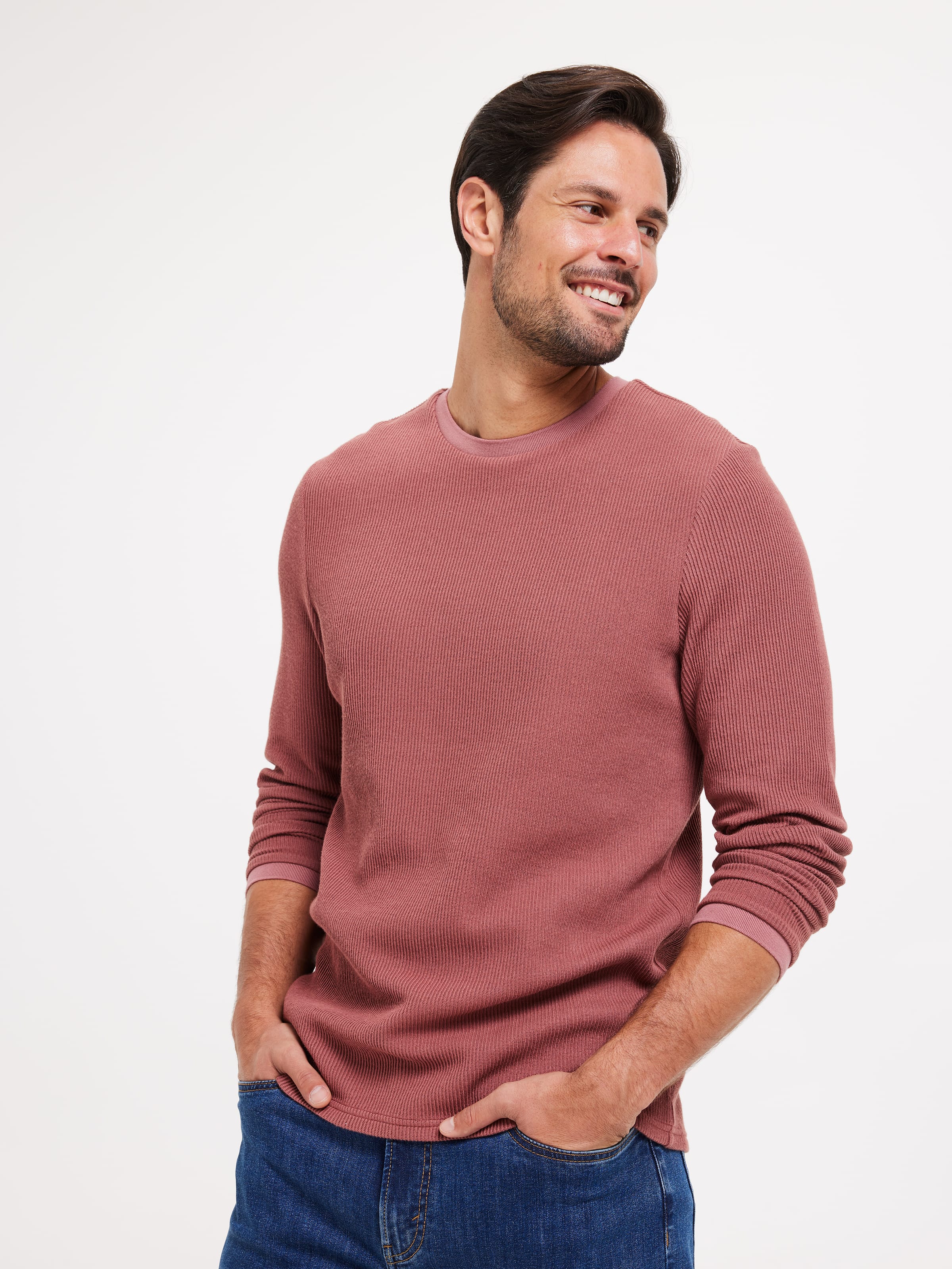 Long Sleeve Utility Rib Crew Tee