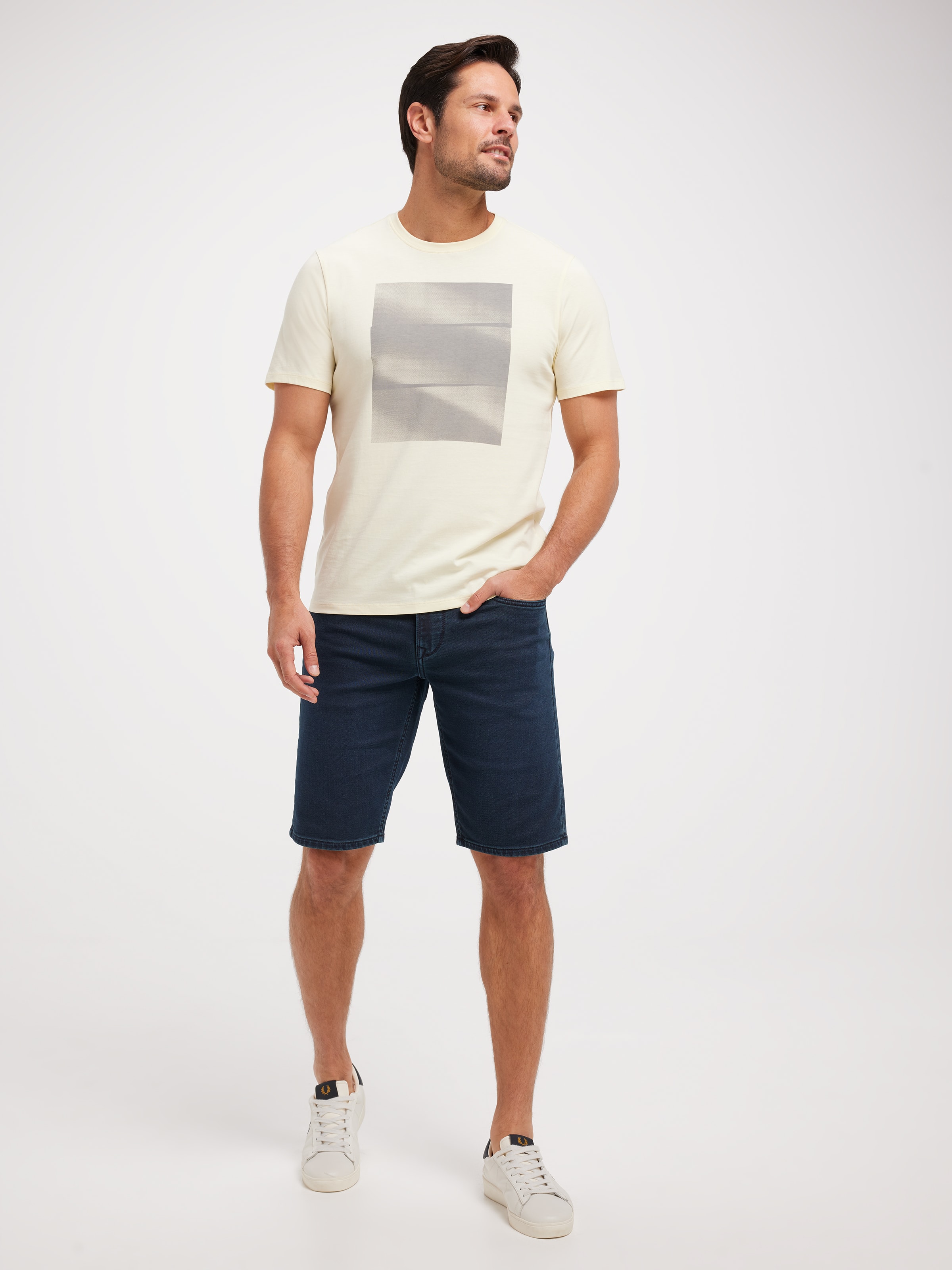 Short Sleeve Abstract Block Tee