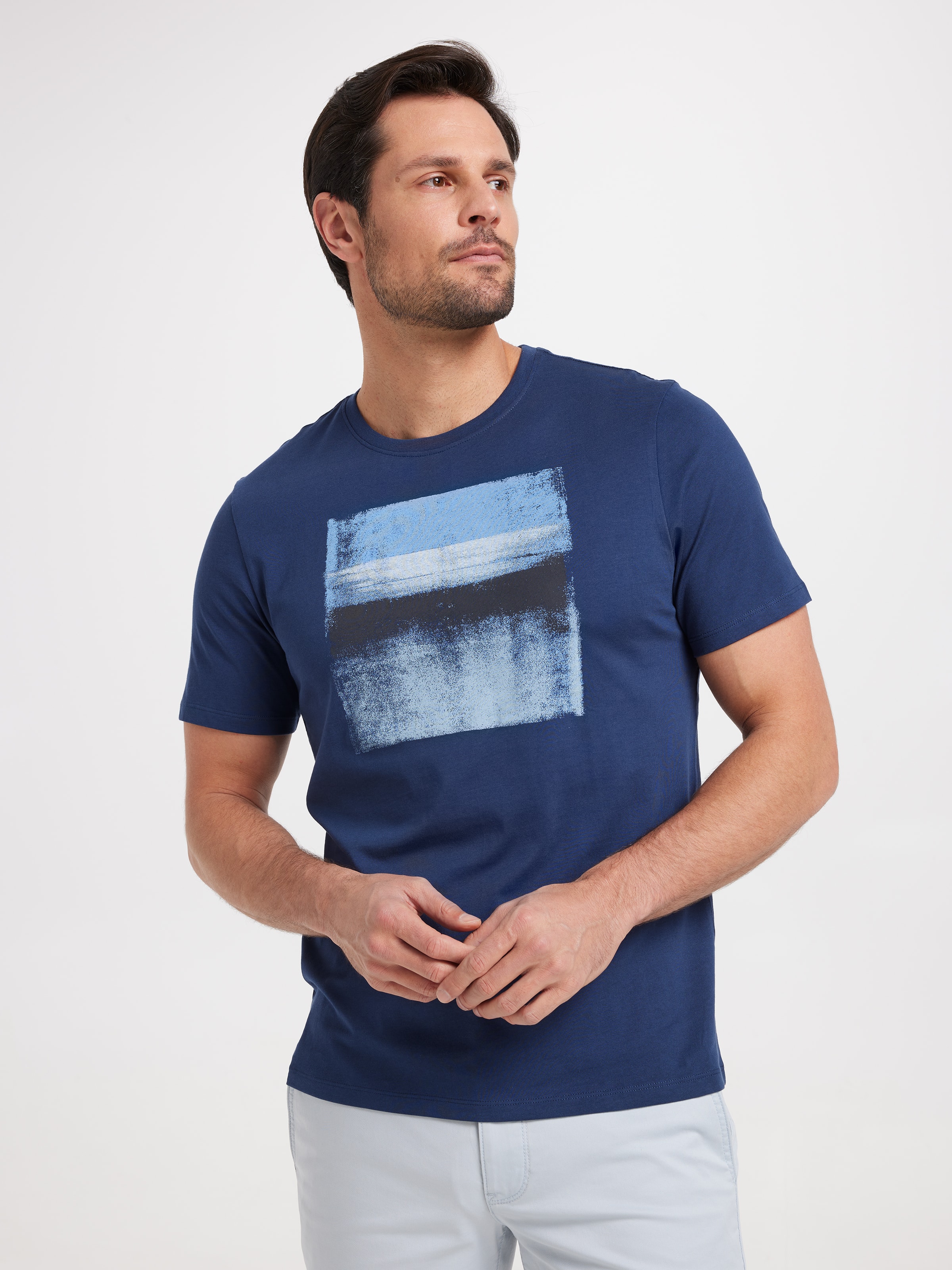Short Sleeve Tonal Block Tee