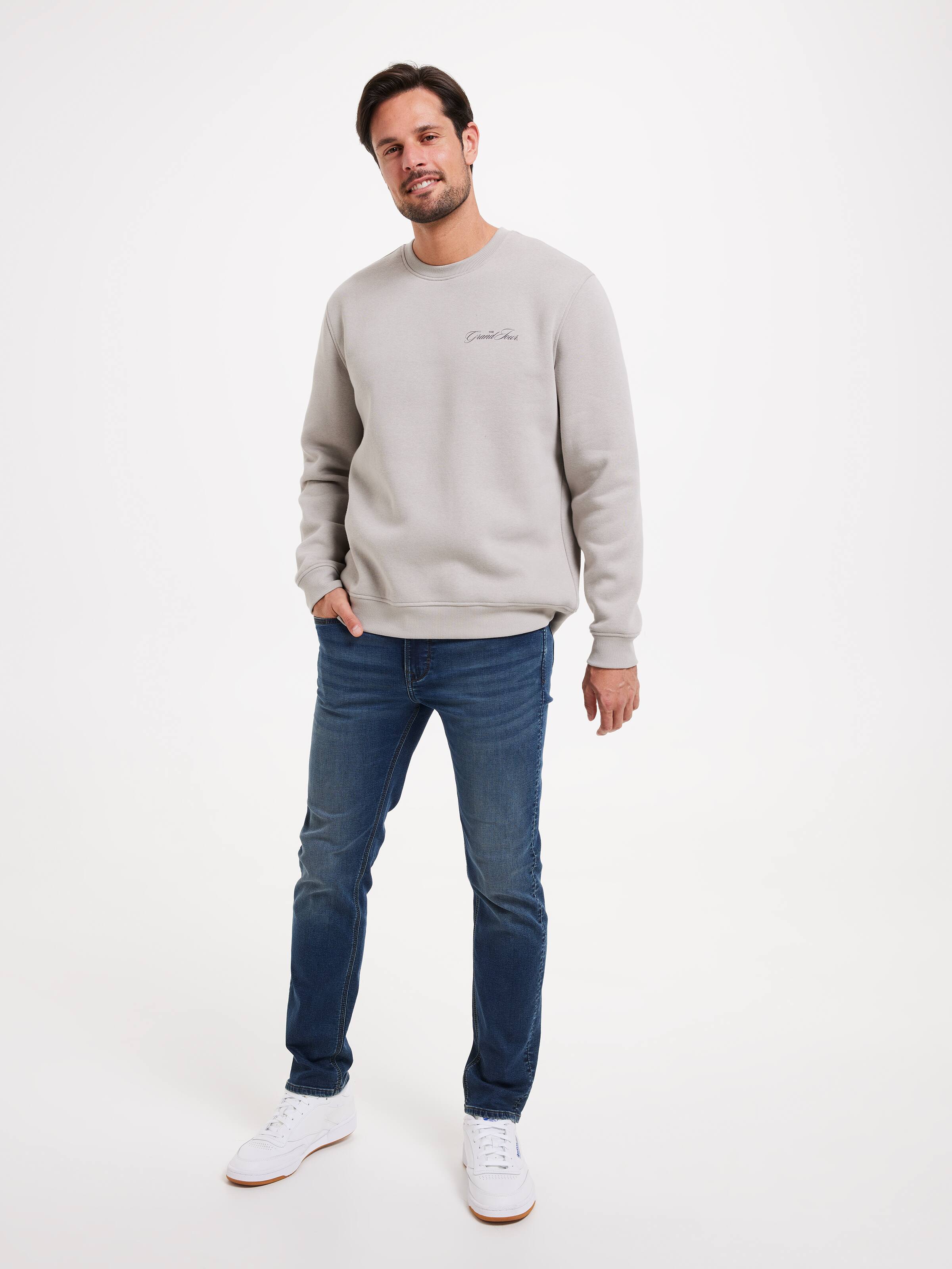 Long Sleeve Printed Crew