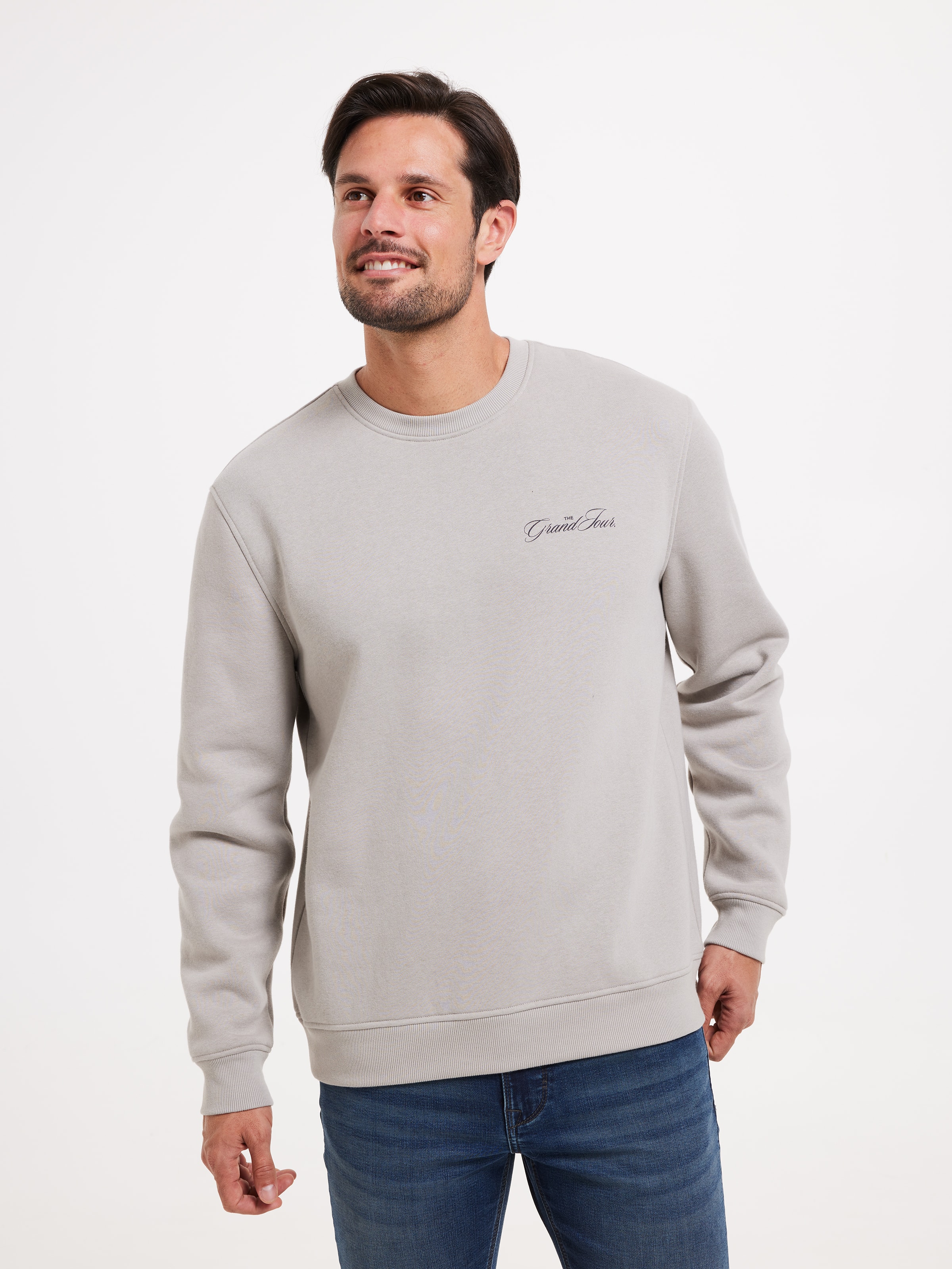 Long Sleeve Printed Crew