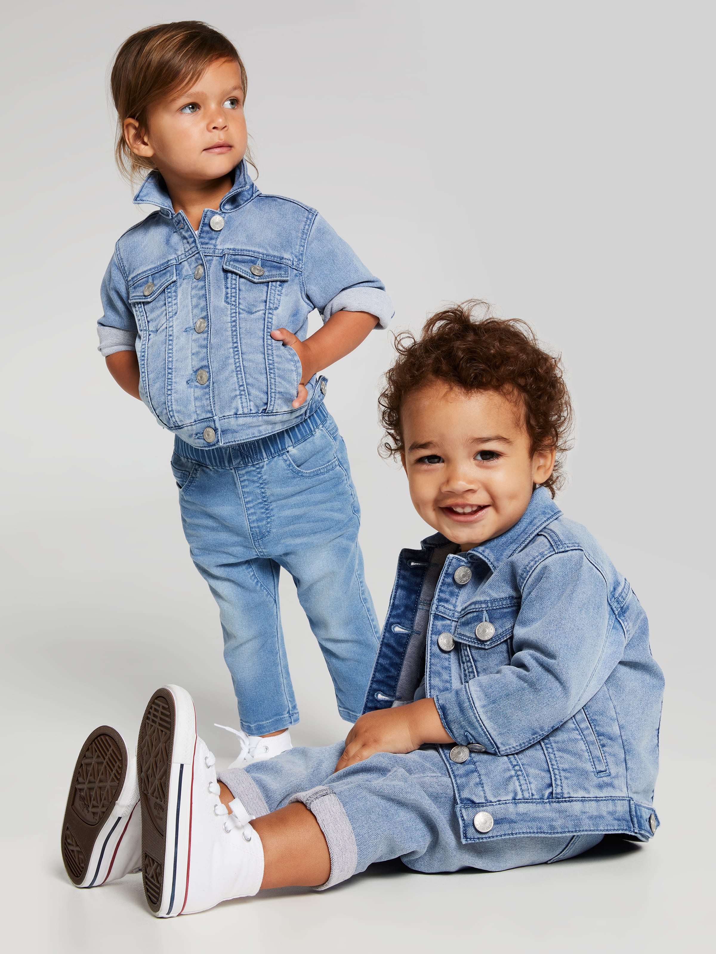 Kids denim jacket store nz