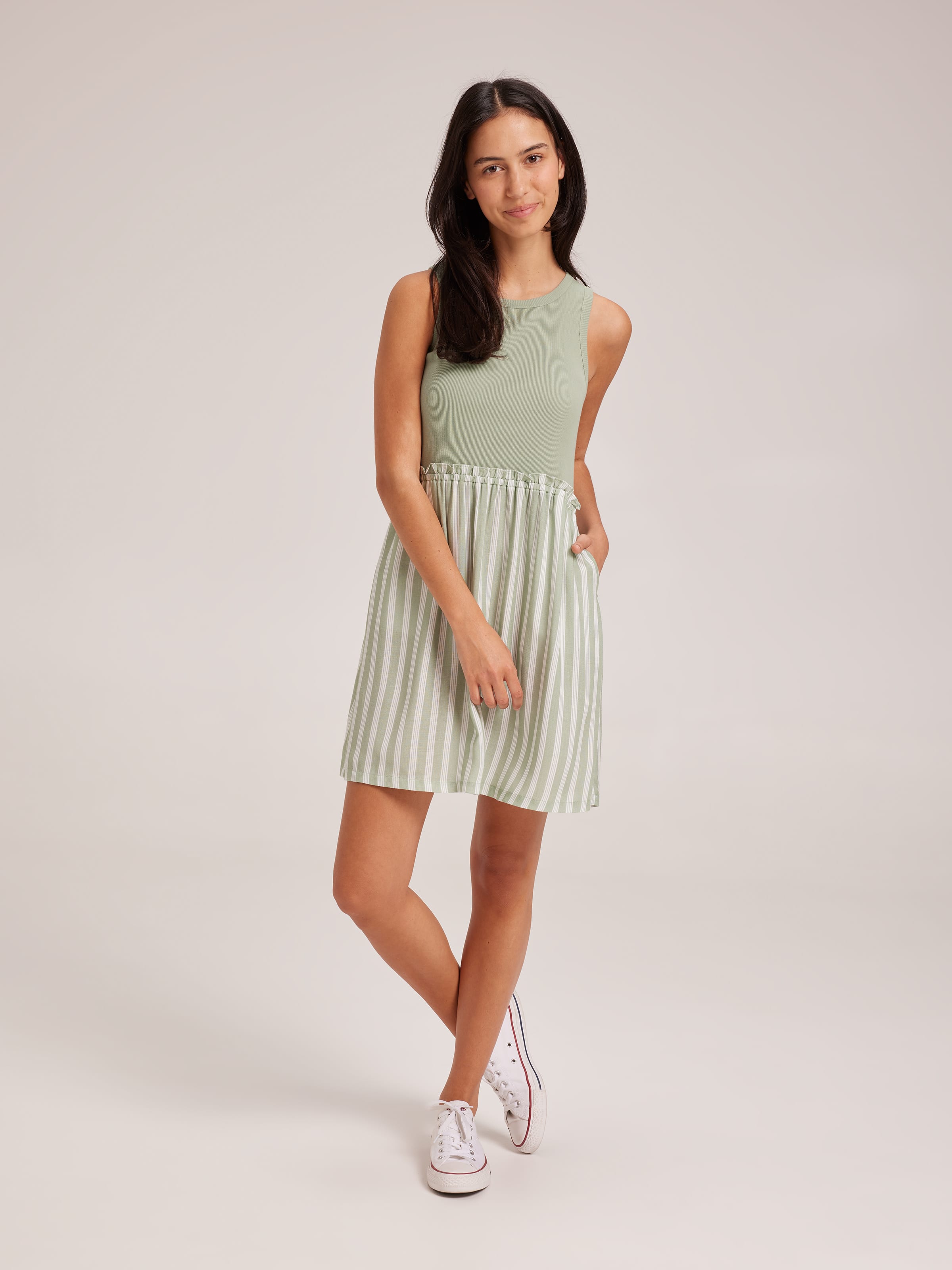 Girls Mia Woven Mix Dress