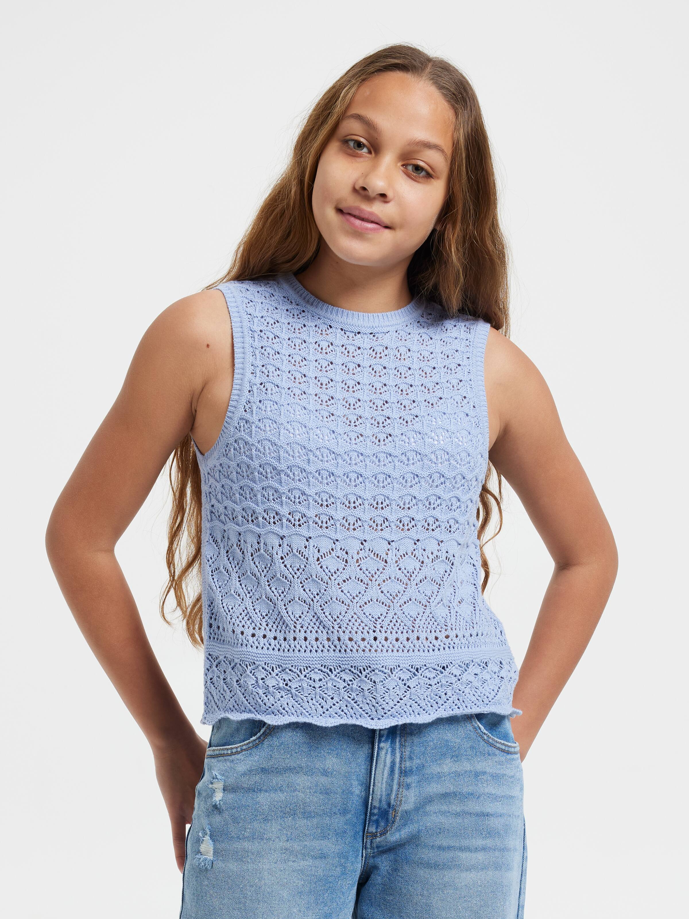 Girls Hazel Crochet Top