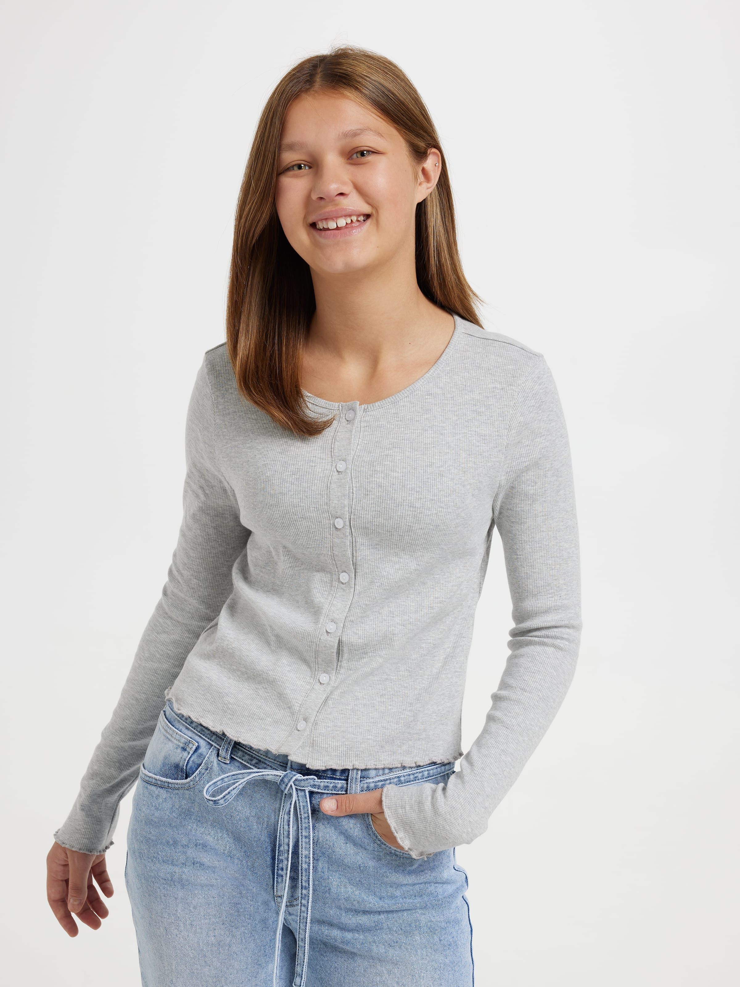 Girls Jasmine Button Down Cardi