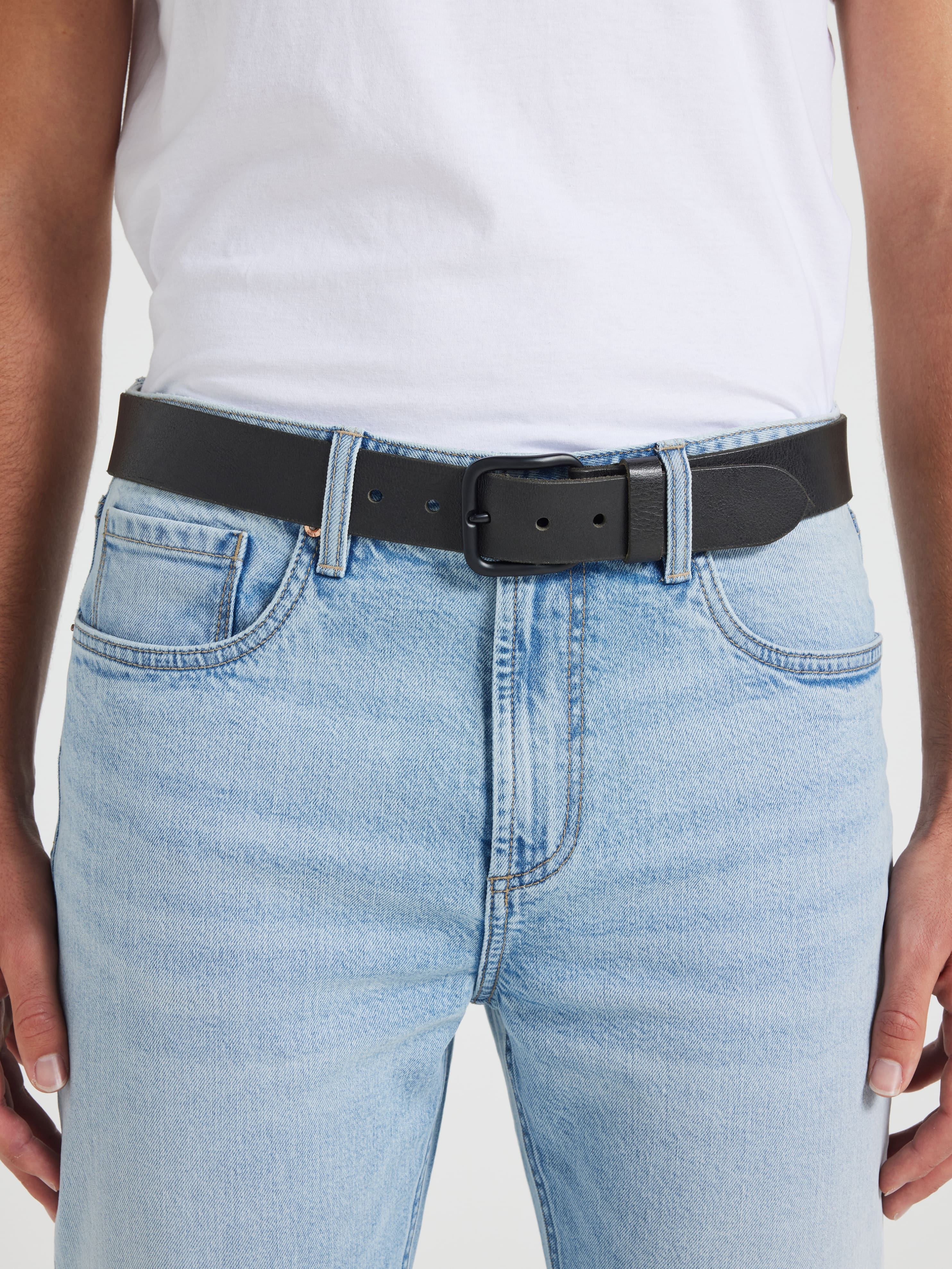 Smooth As Basic Leather Belt