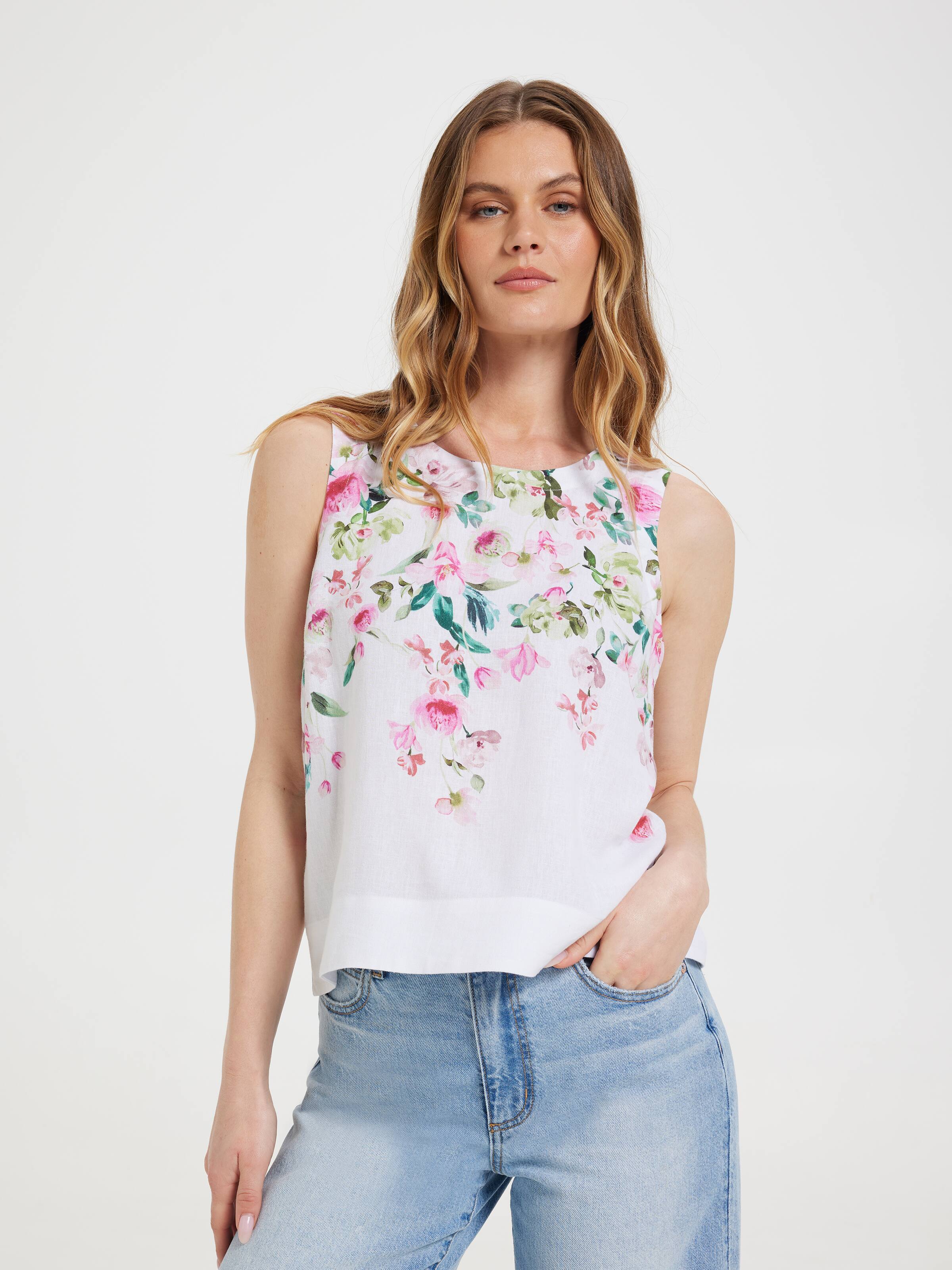 Kya Button Back Tank