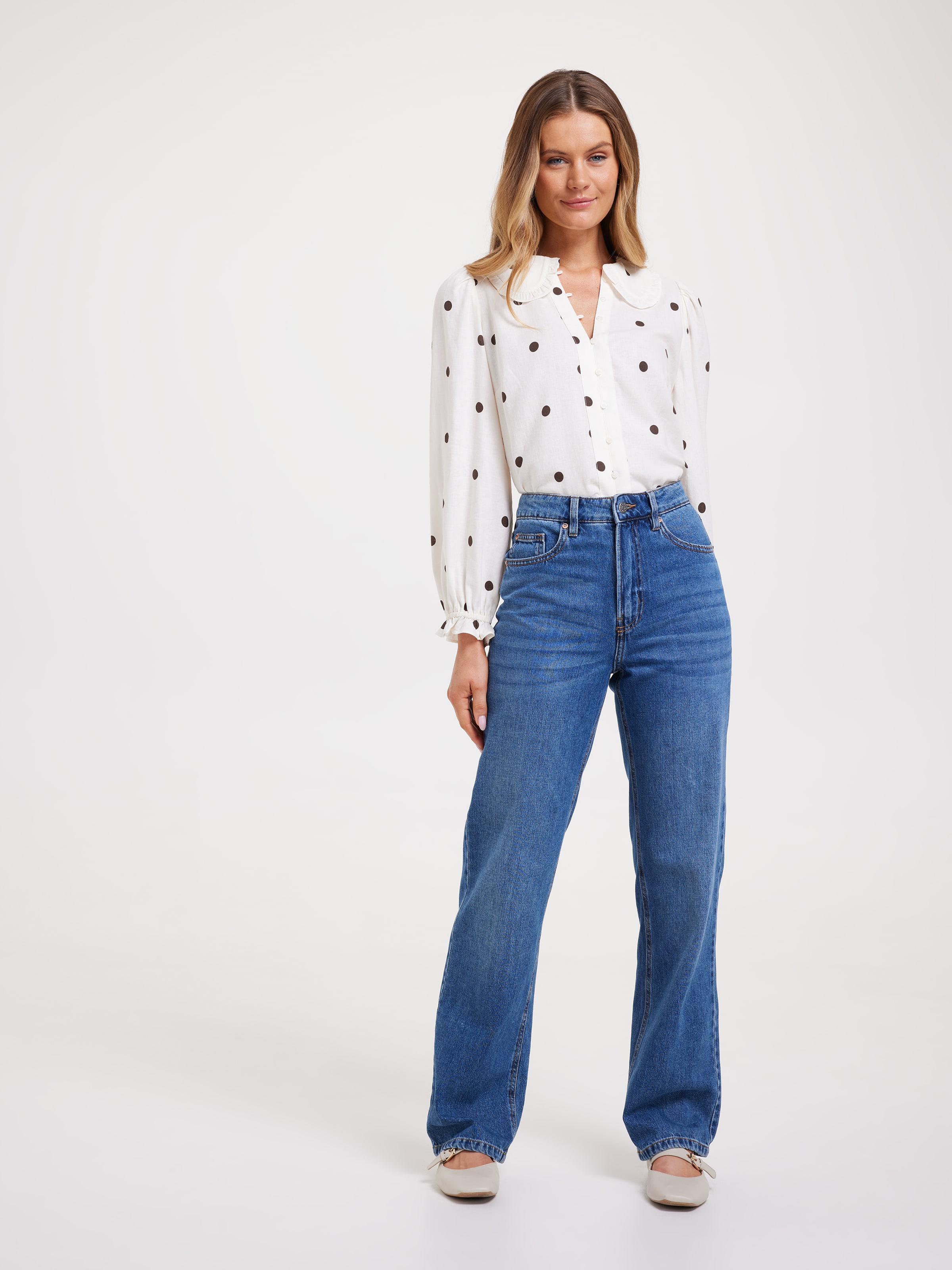 Dorothy Ruffle Collar Blouse