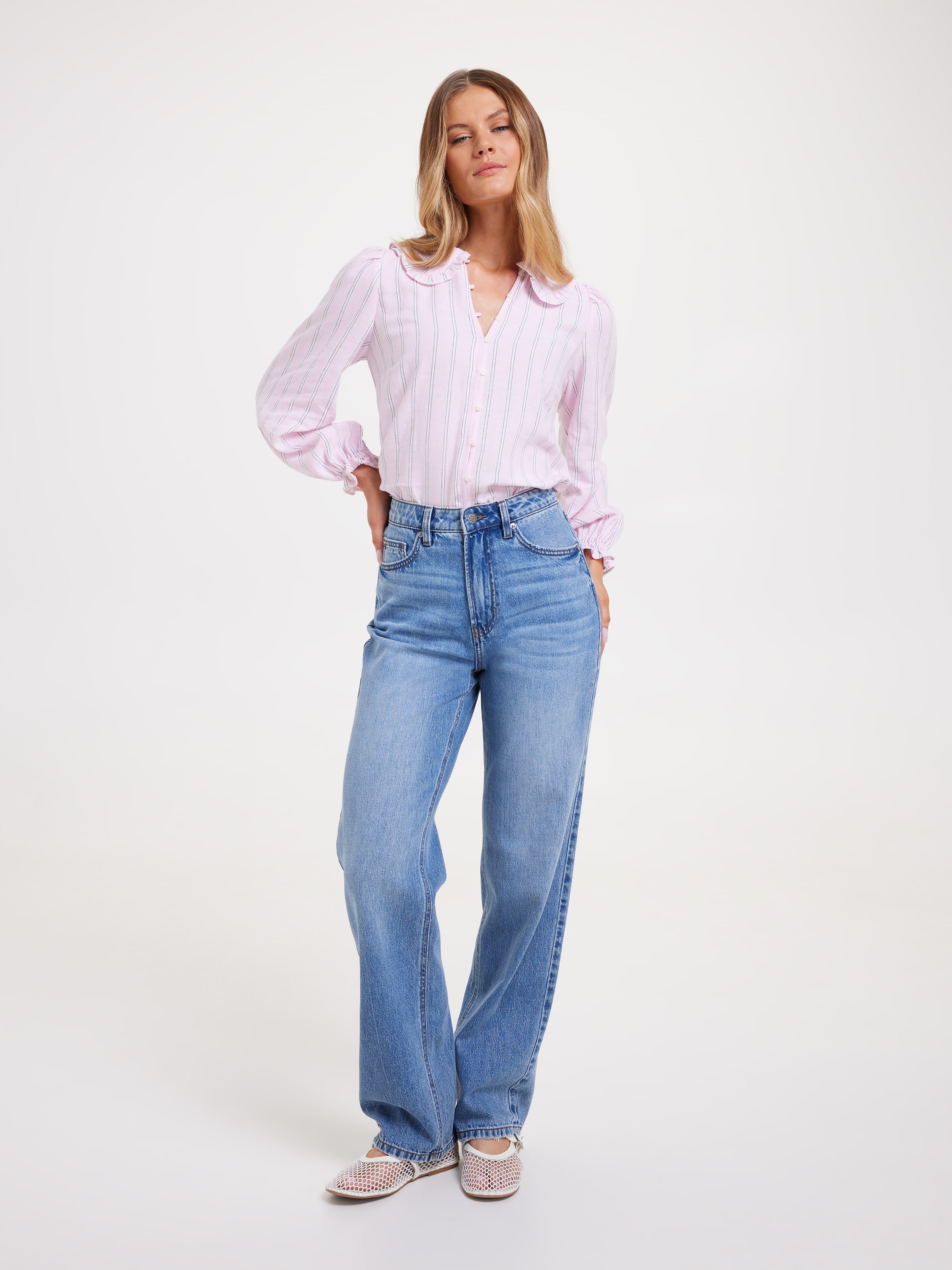 Dorothy Ruffle Collar Blouse