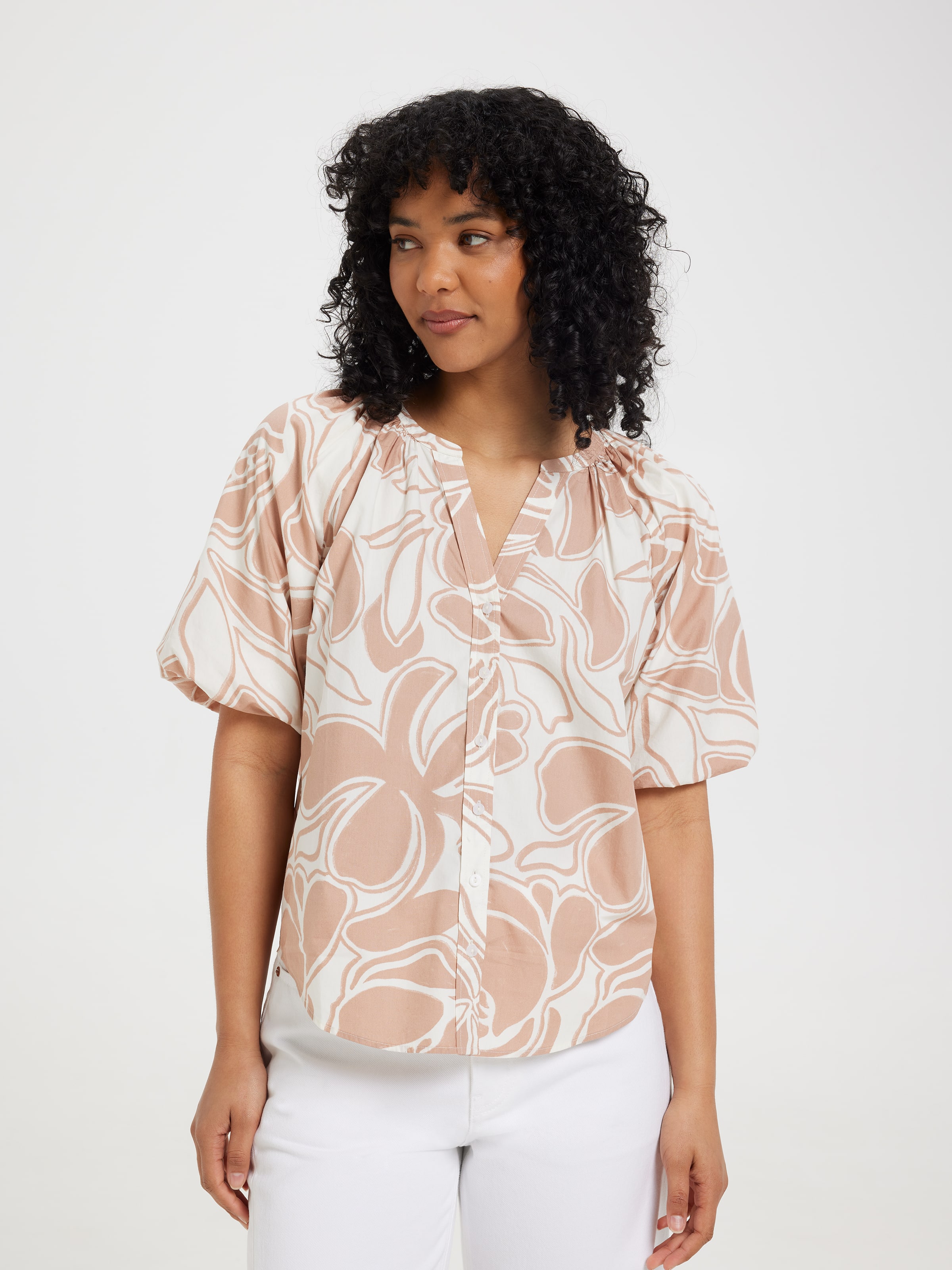 Aliyah Bubble Sleeve Shirt