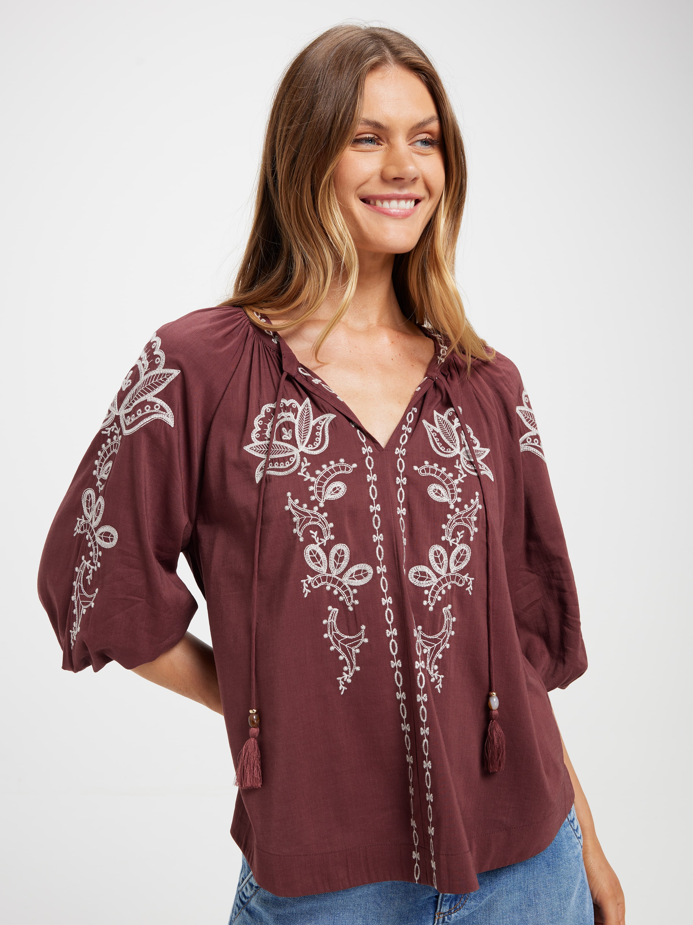 Camilla Soft 3/4 Sleeve Blouse