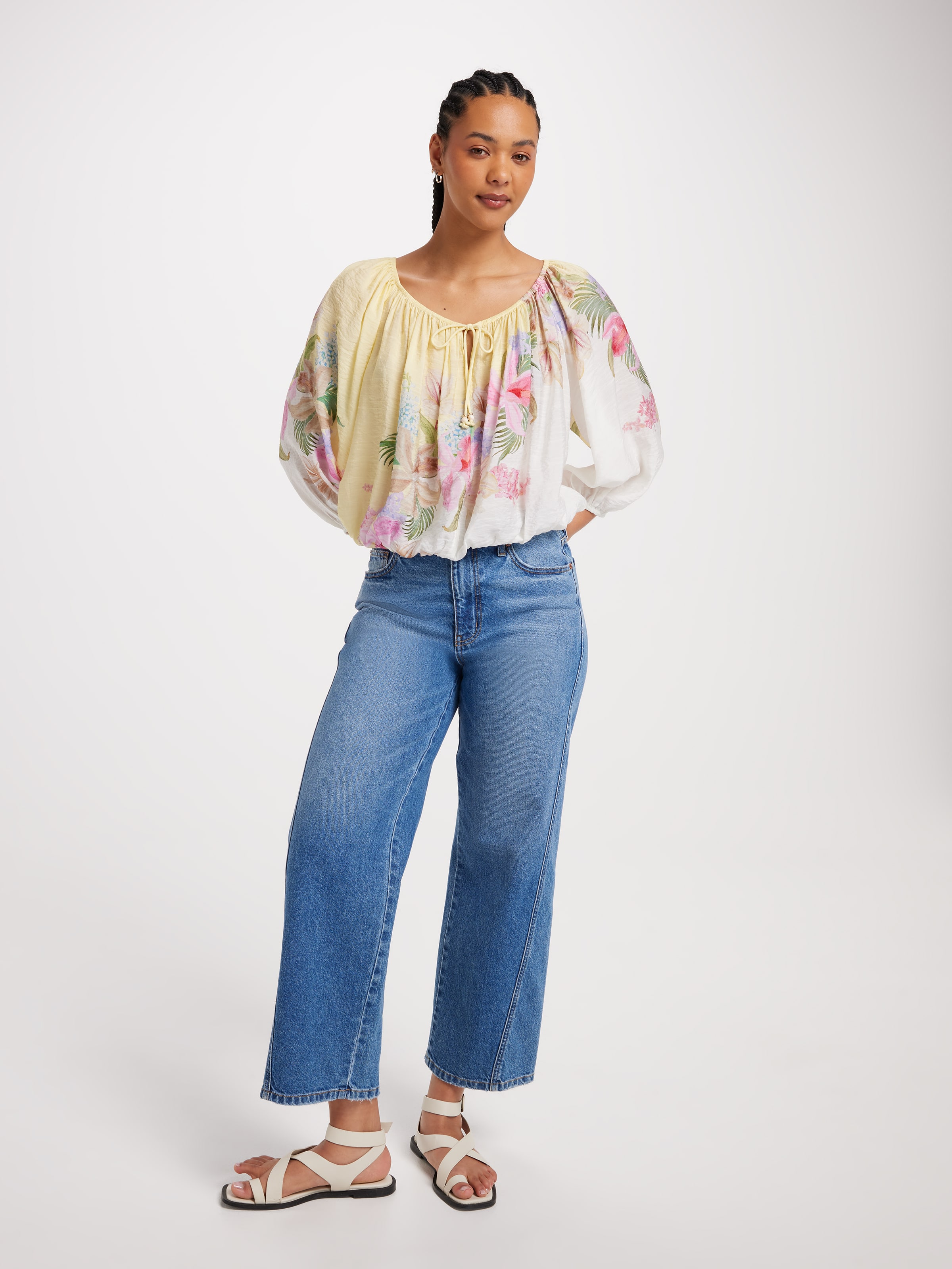 Effie Bubble Hem Blouse