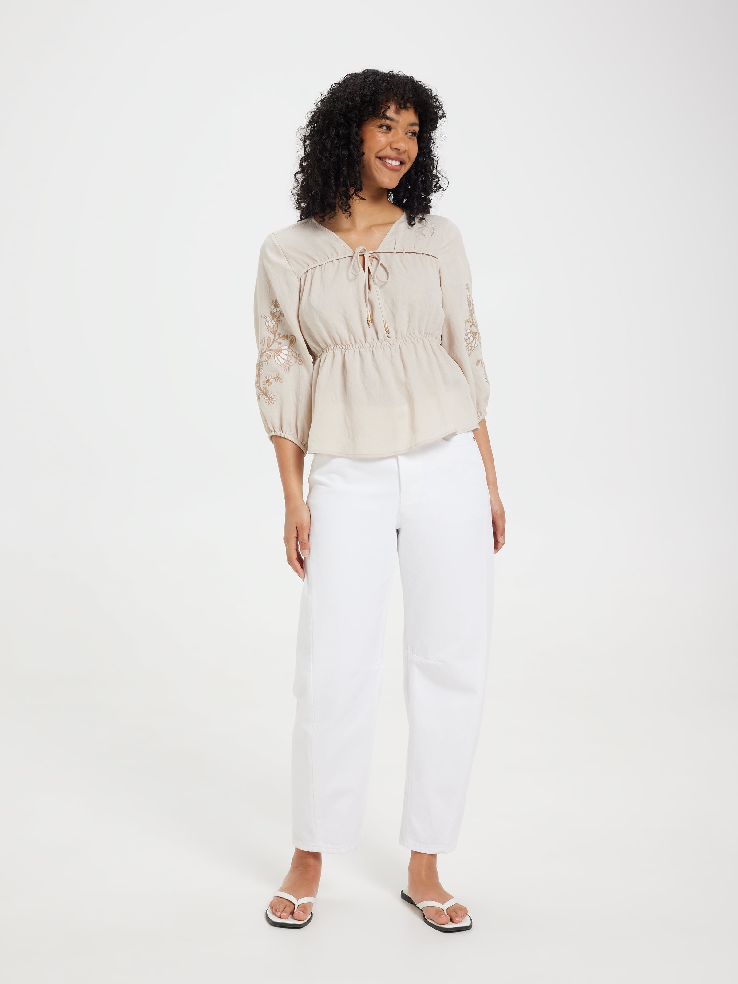 Aurora Long Sleeve Floaty Blouse