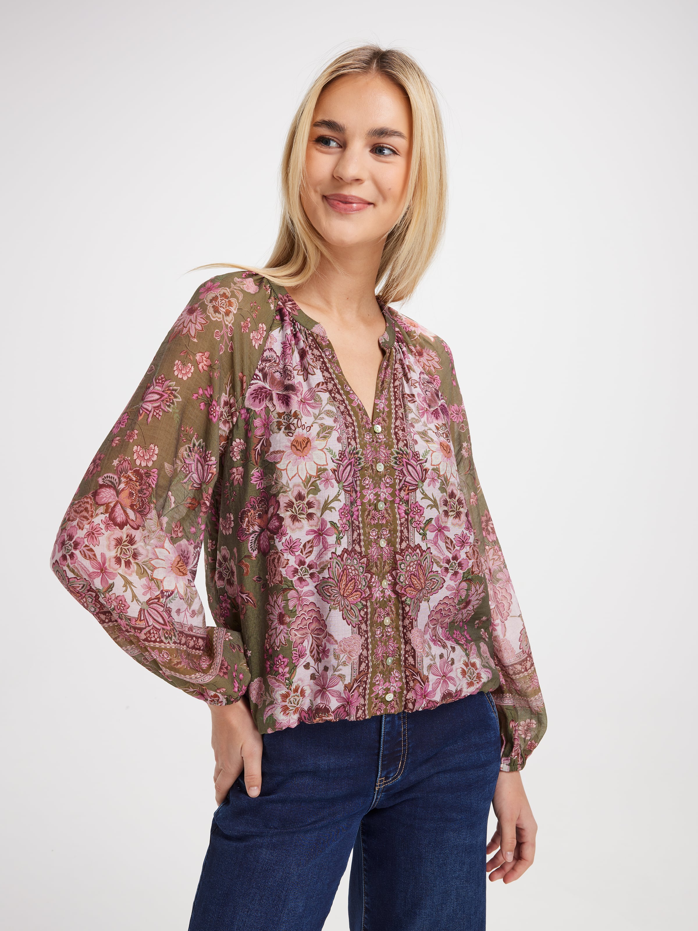 Saige Long Sleeve Bubble Hem Top