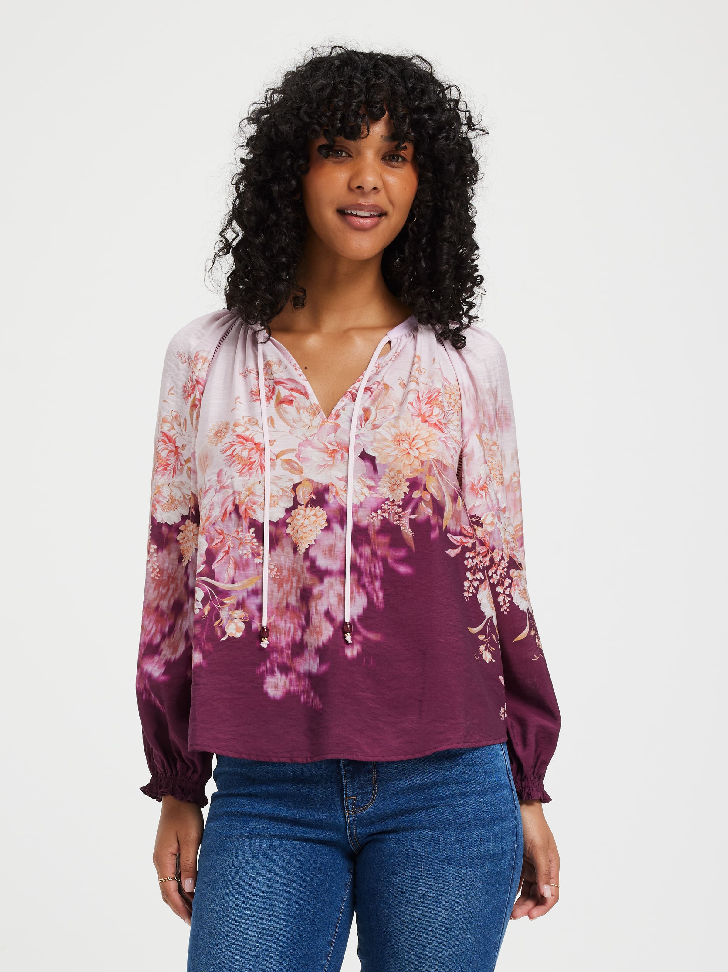 Rosamund Ombre Floral Blouse