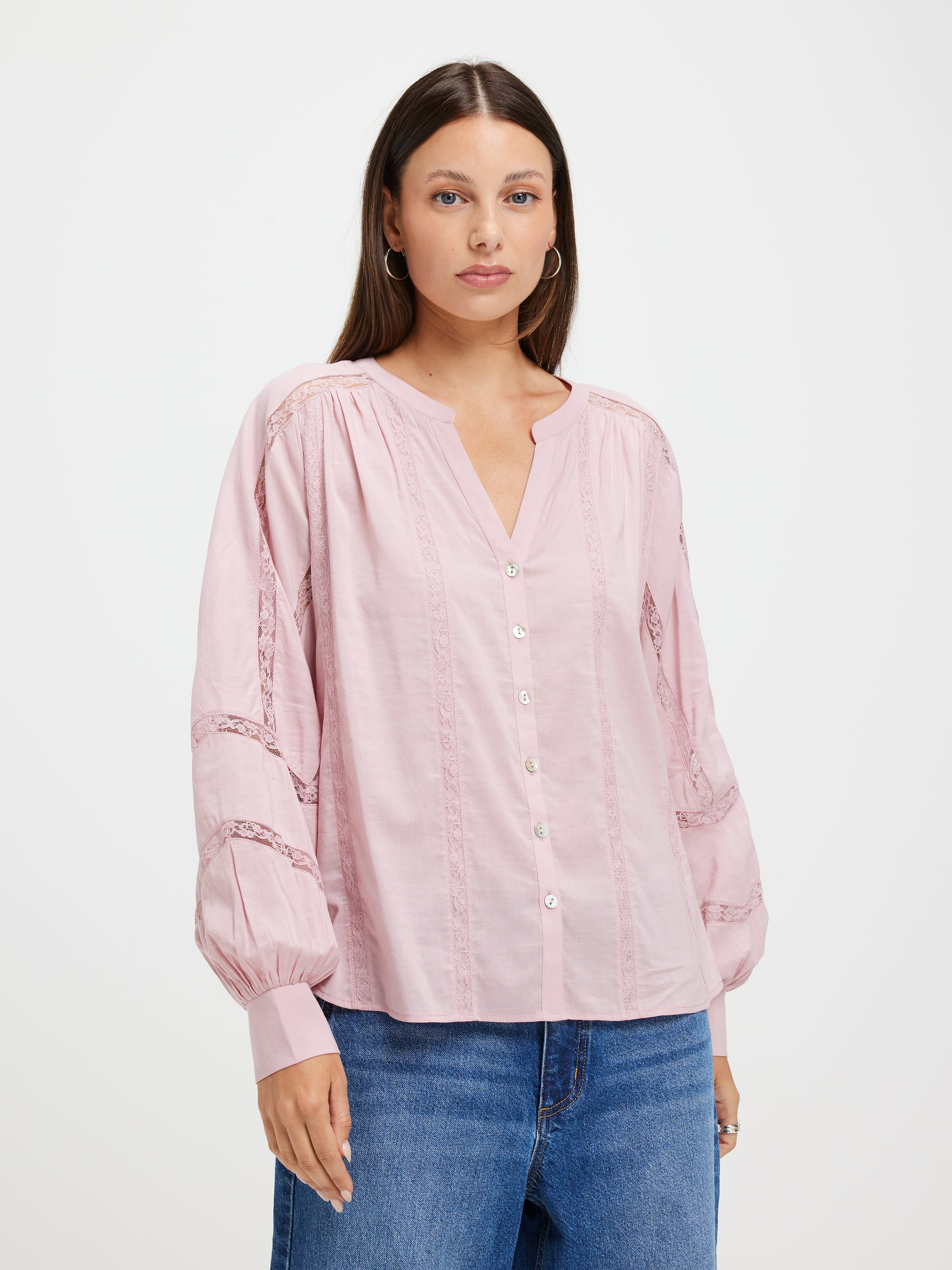 Paloma Lace Insert Blouse