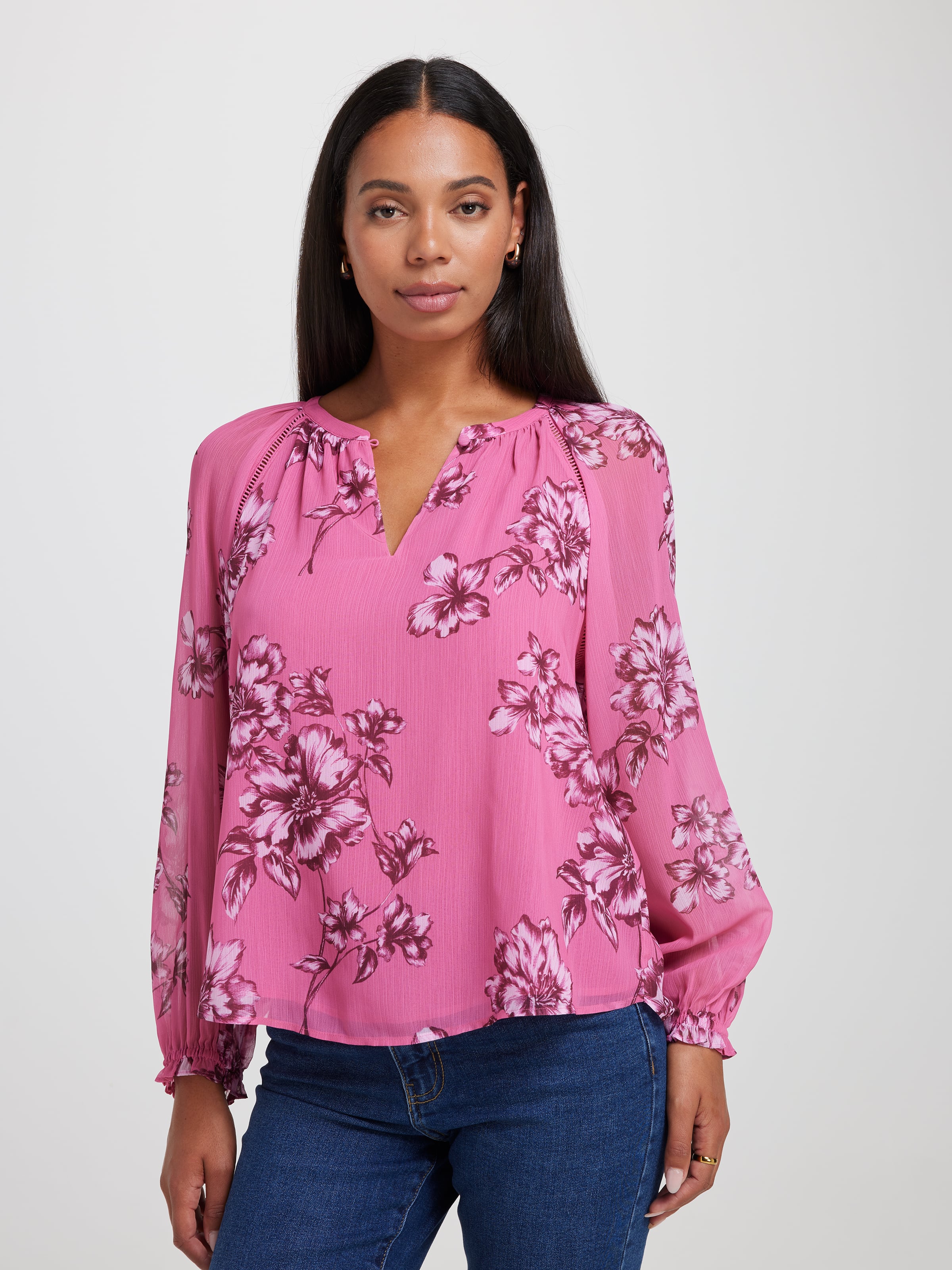 Violet Soft Volume Blouse