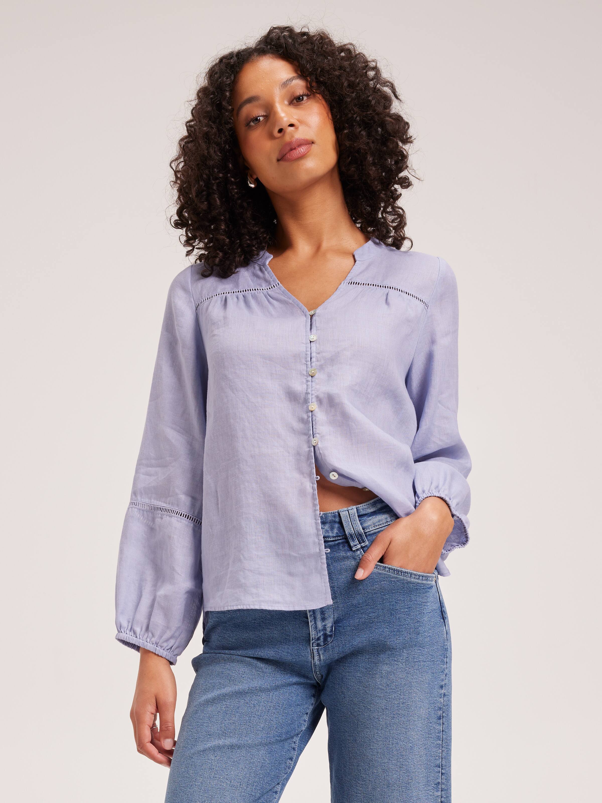 Annabelle Linen Blend Blouse