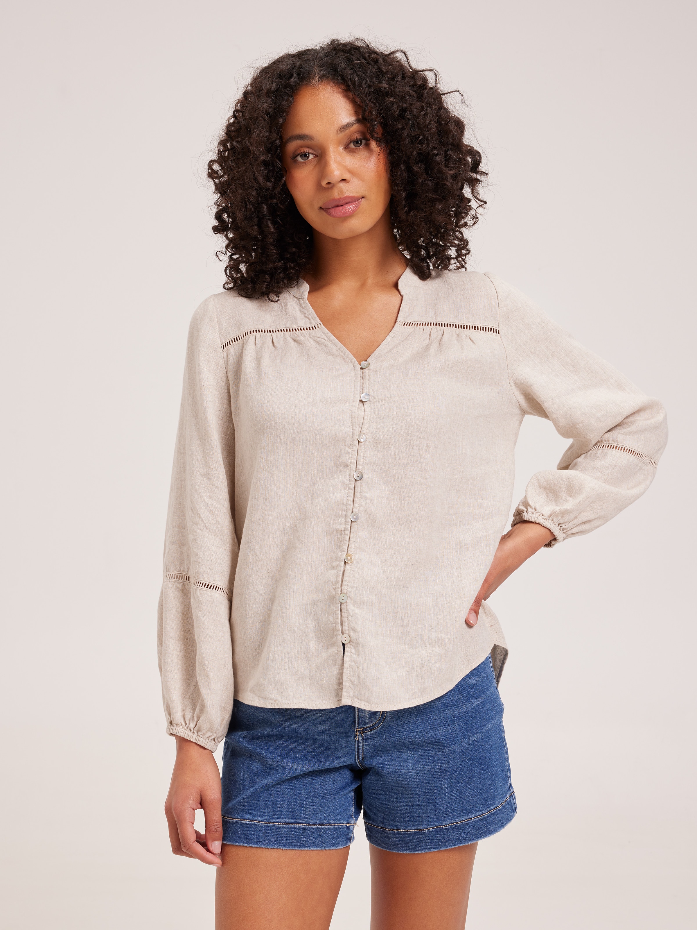 Annabelle Linen Blouse