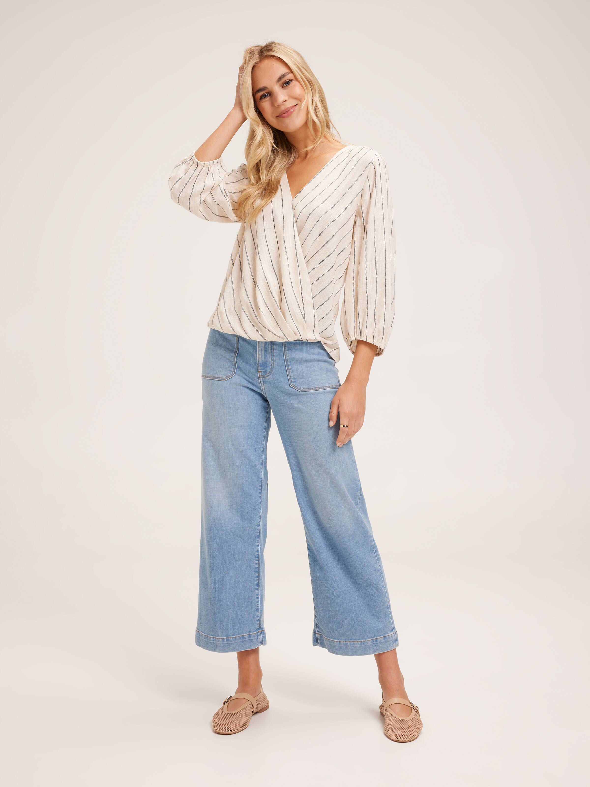 Clementine Wrap Front Blouse
