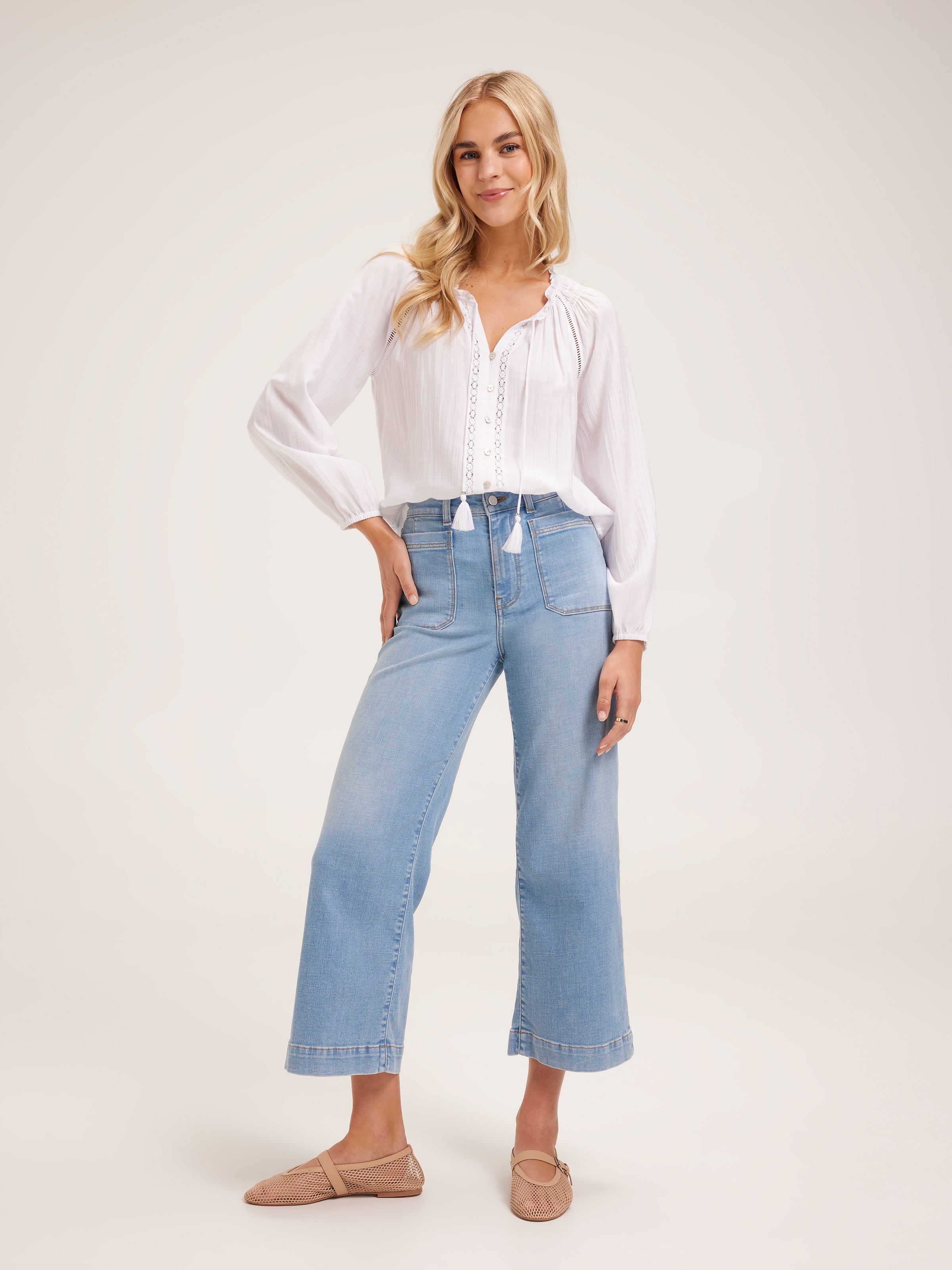 Dolly Lace Insert Blouse