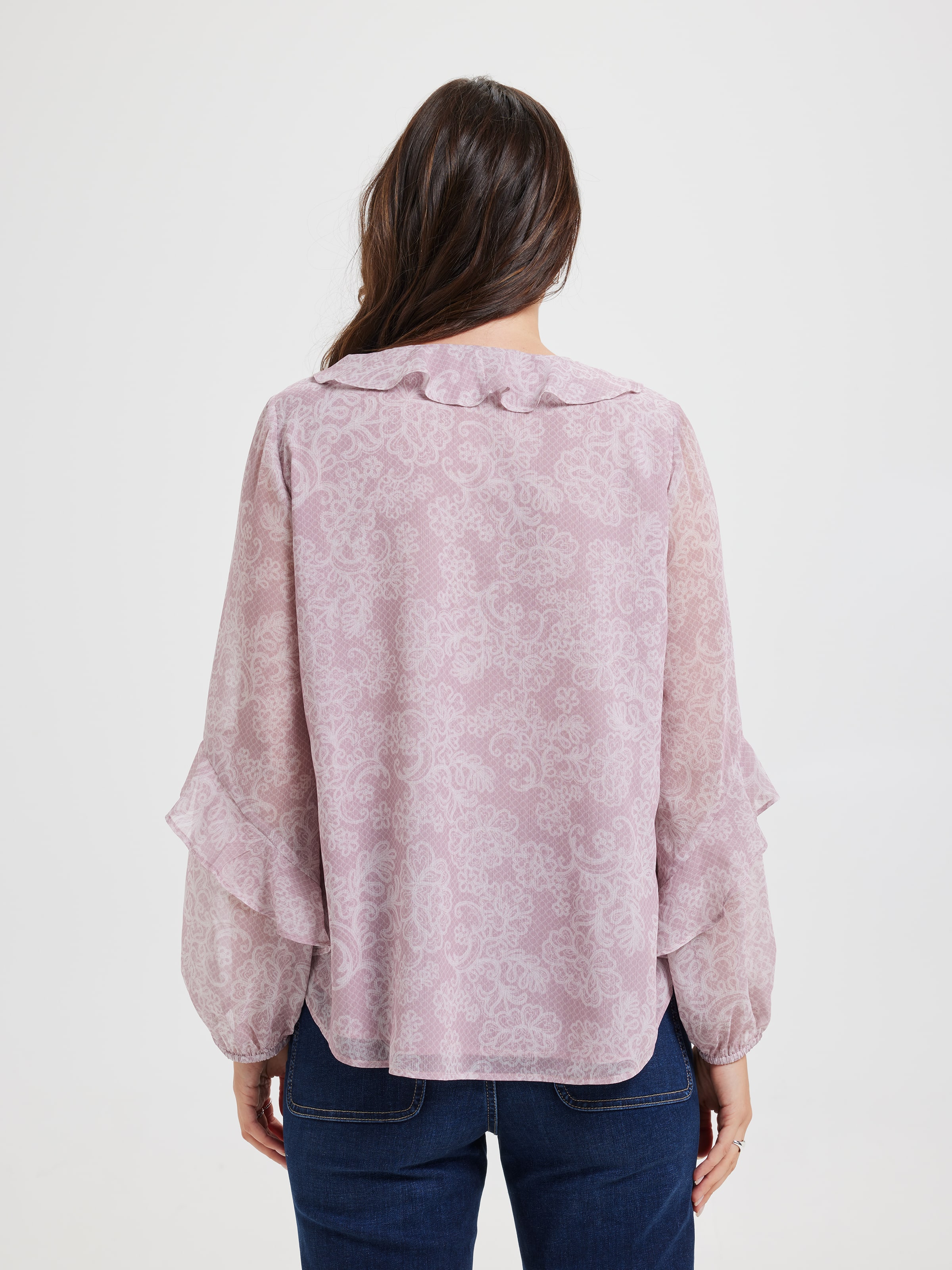 Image for Daphne Frill Neck Blouse from JustGroupNZ