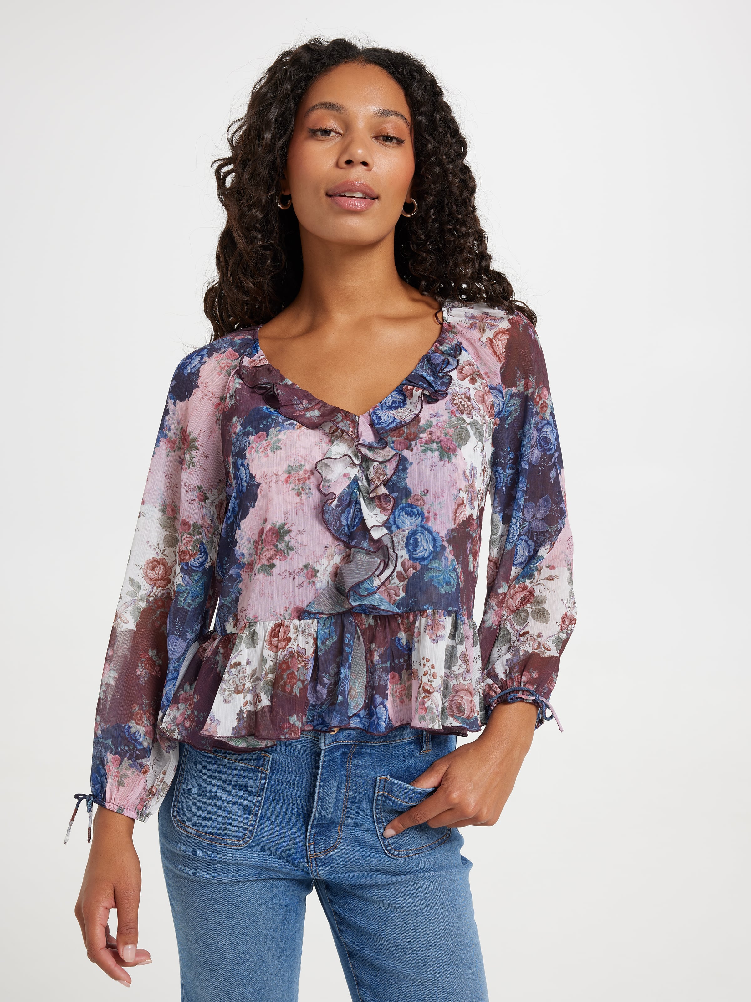 Jade Ruffle Blouse