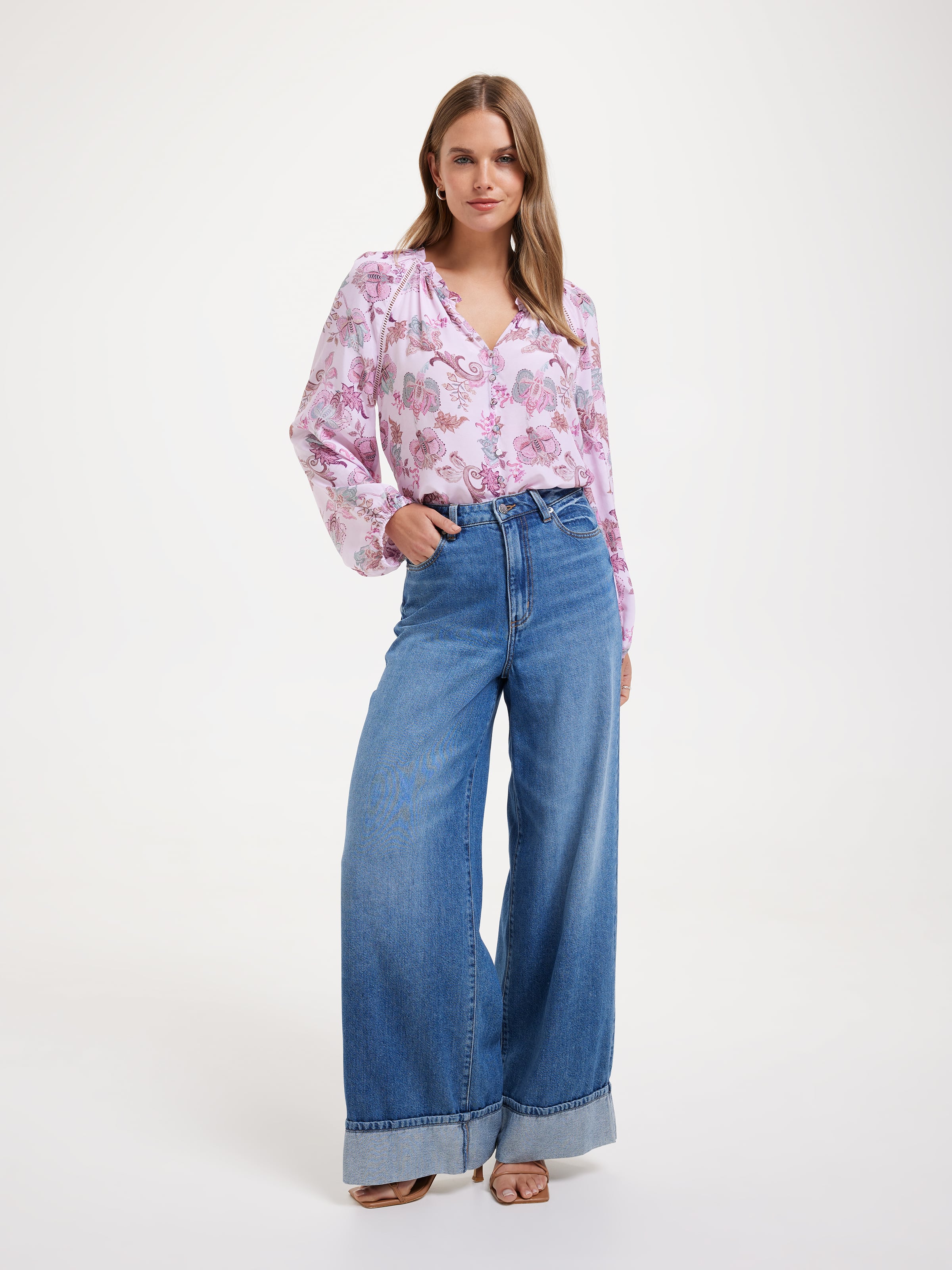Image for Delta Button Through Blouse from JustGroupNZ