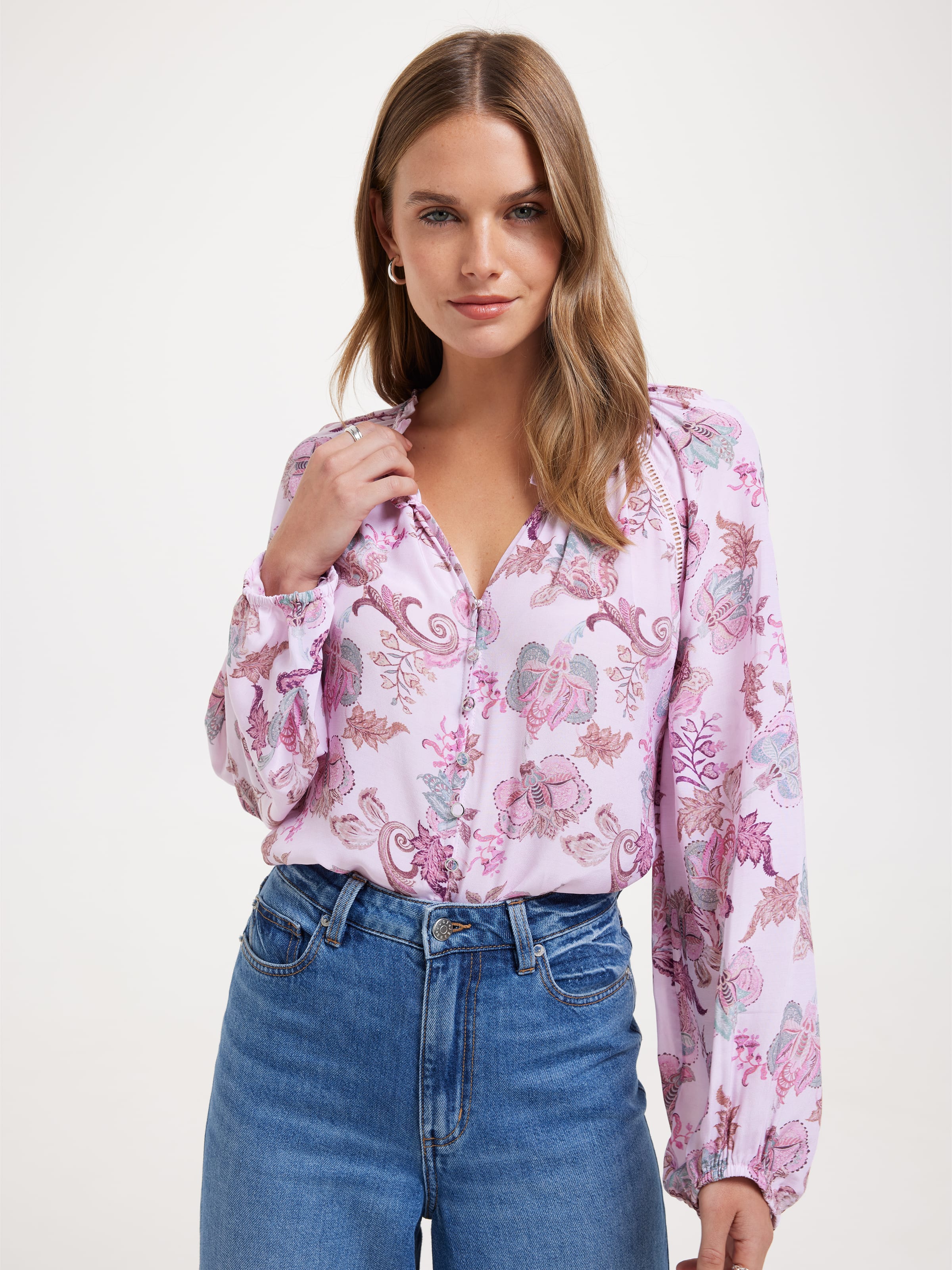Image for Delta Button Through Blouse from JustGroupNZ