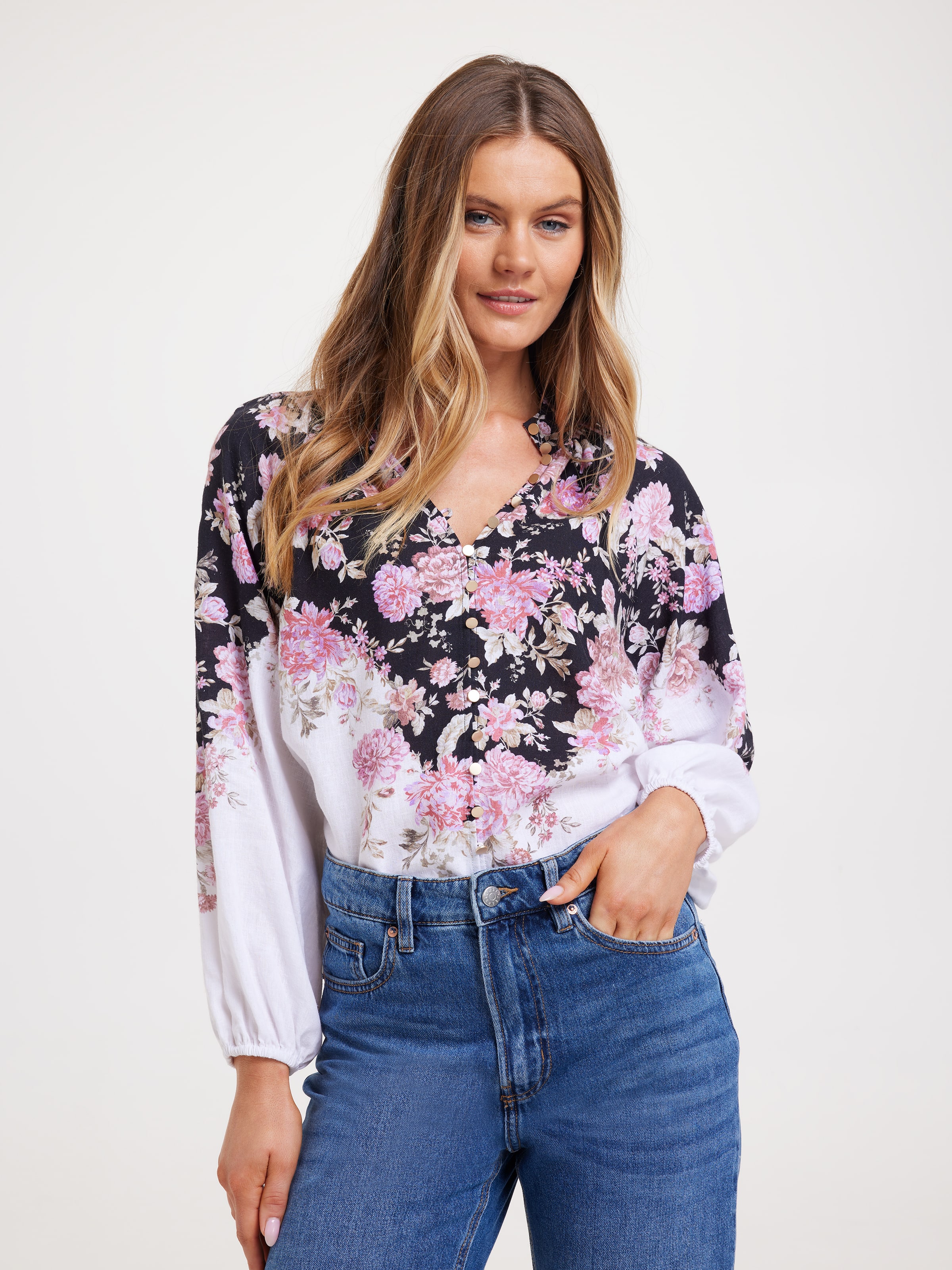 Lorelai Button Thru Blouse