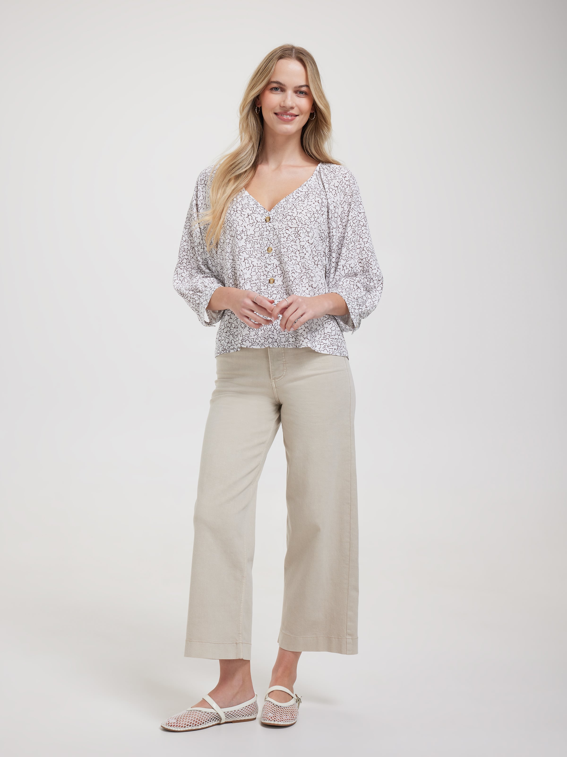 Ginny Button Front Blouse