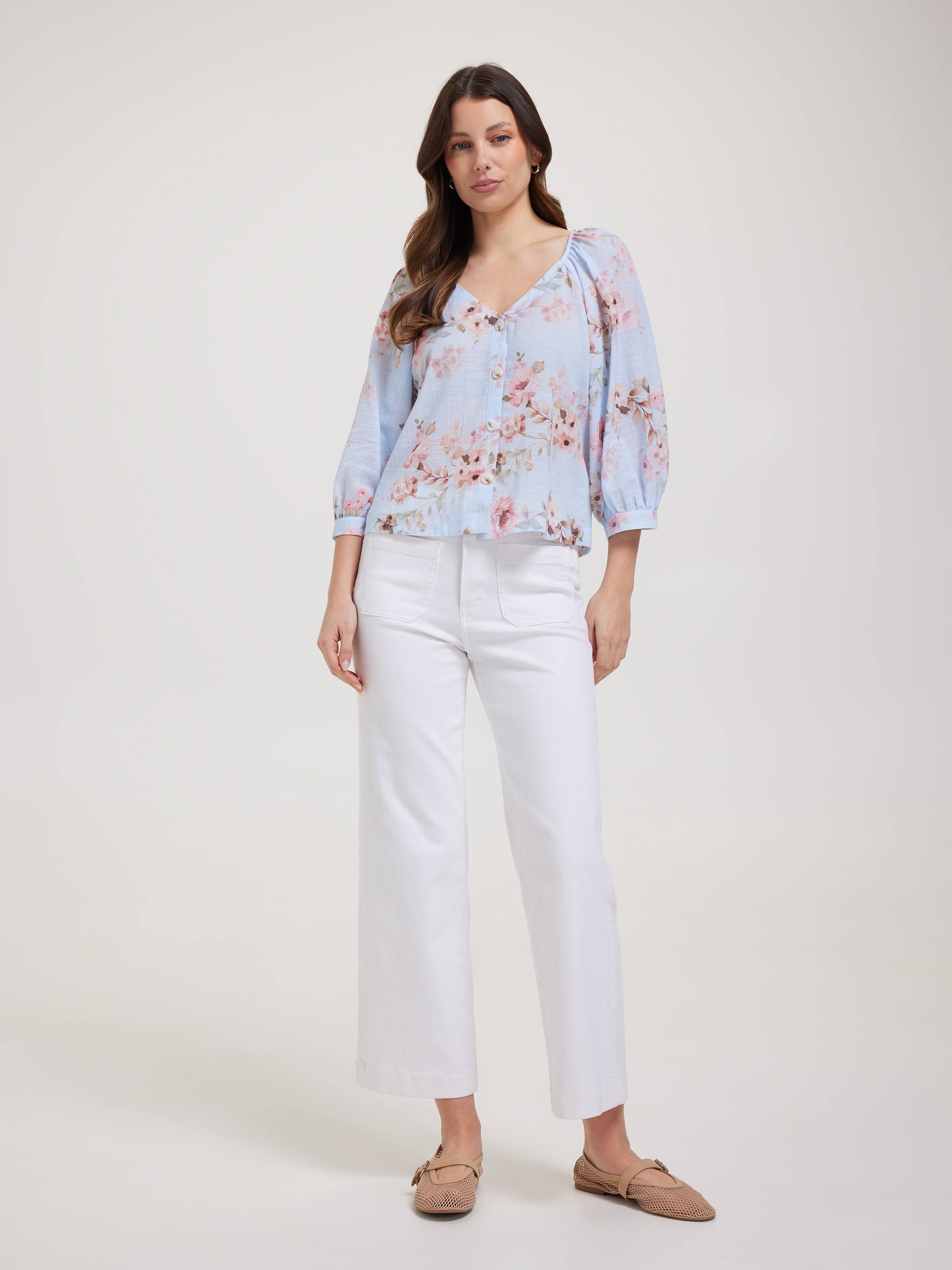 Ginny Button Front Blouse