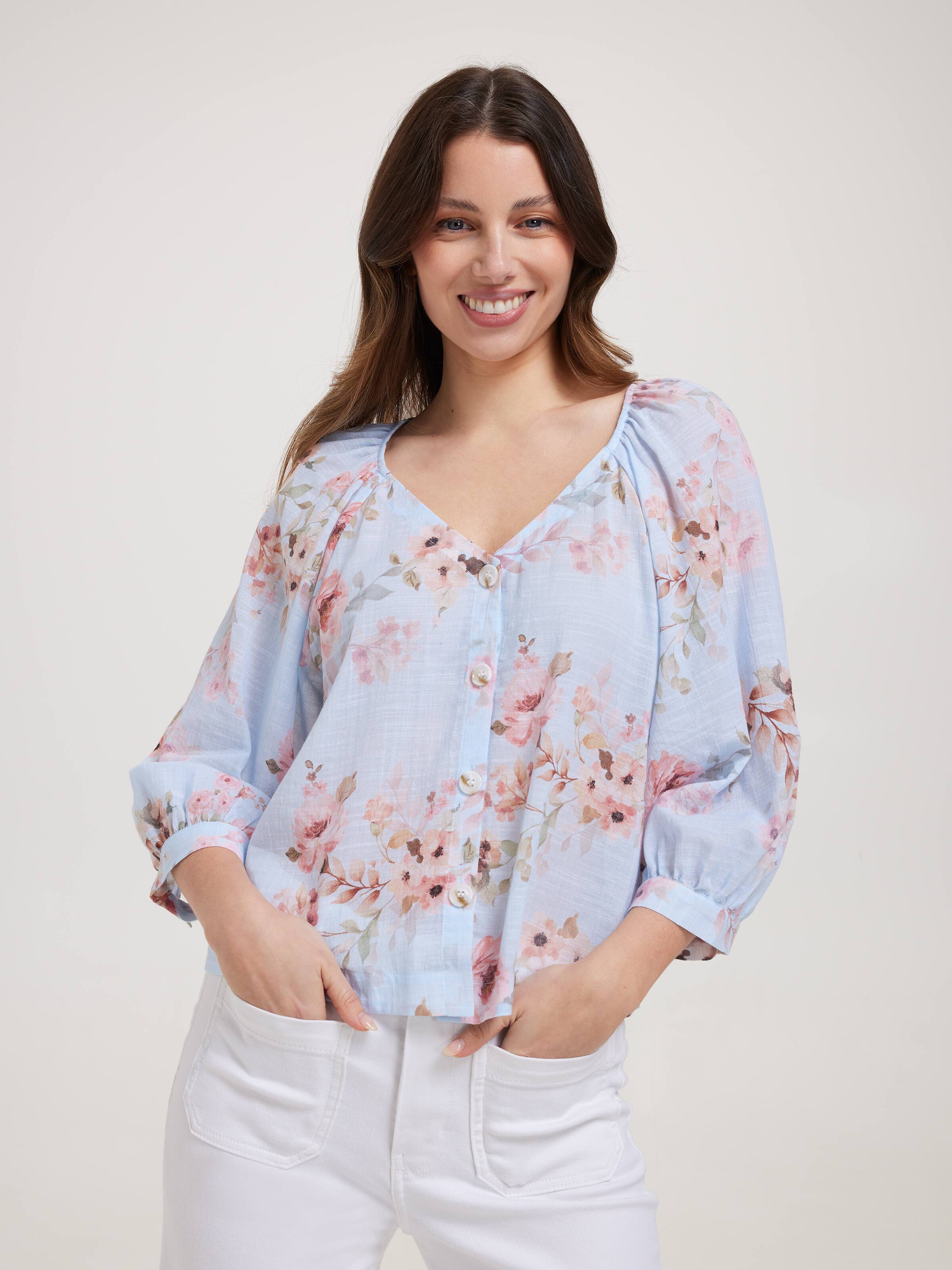 Ginny Button Front Blouse