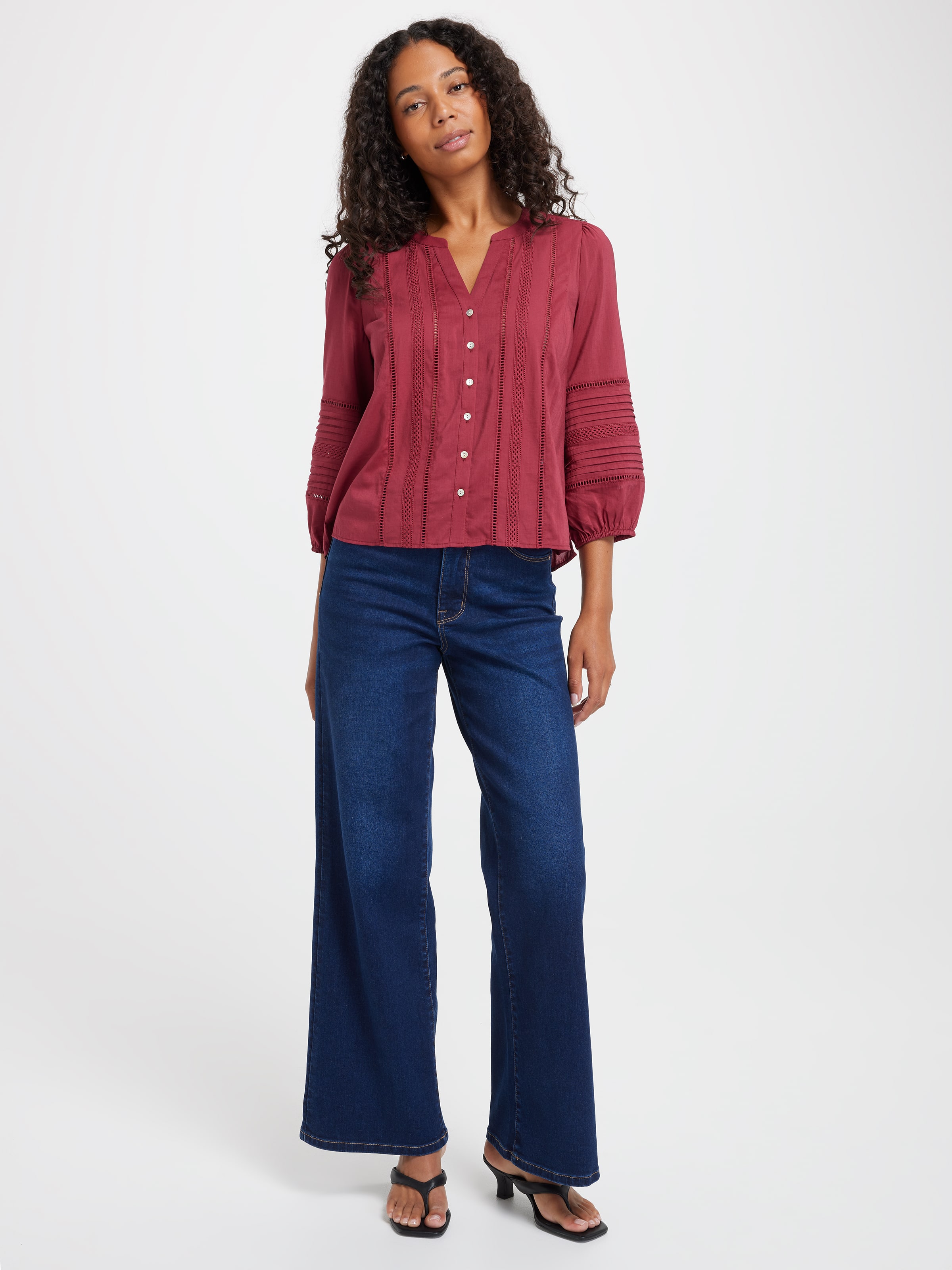 Dallas Lace Trim Top