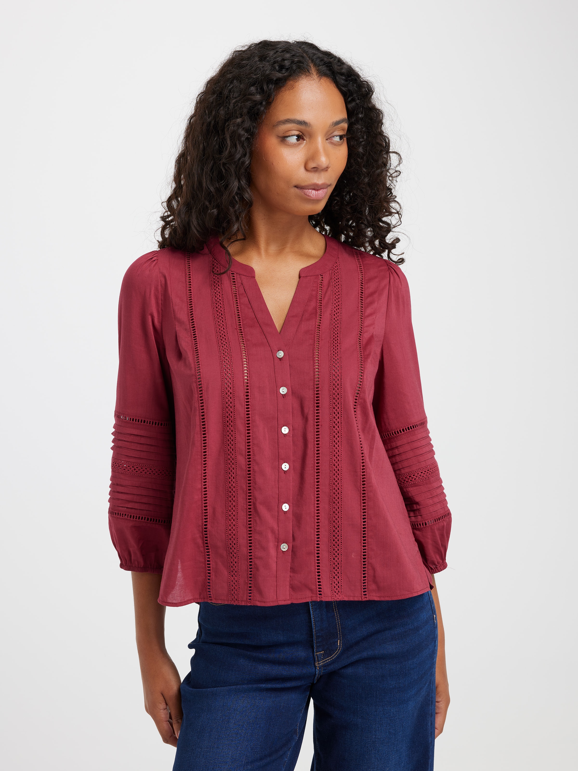 Dallas Lace Trim Top