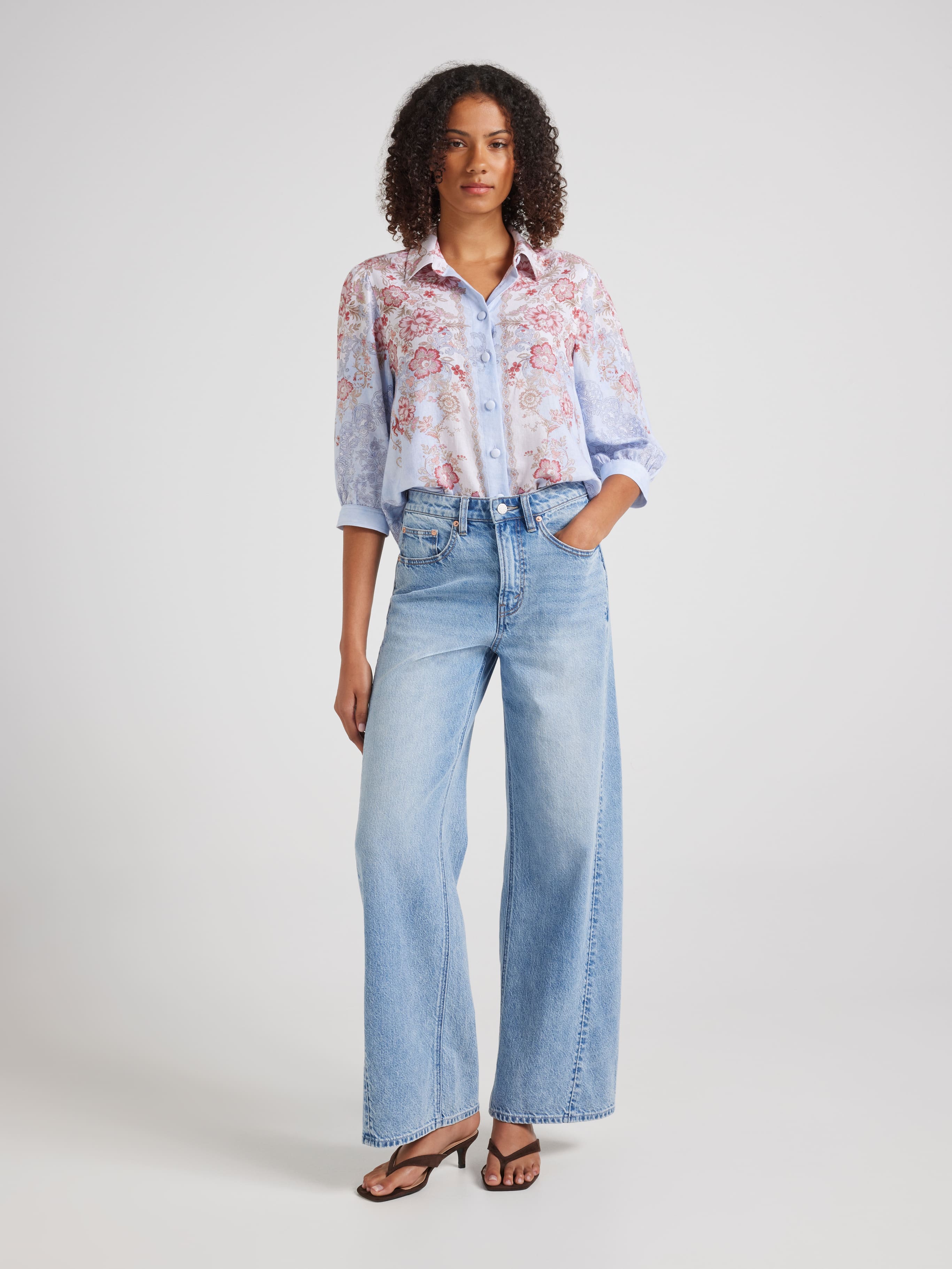 Brin 3/4 Sleeve Blouse