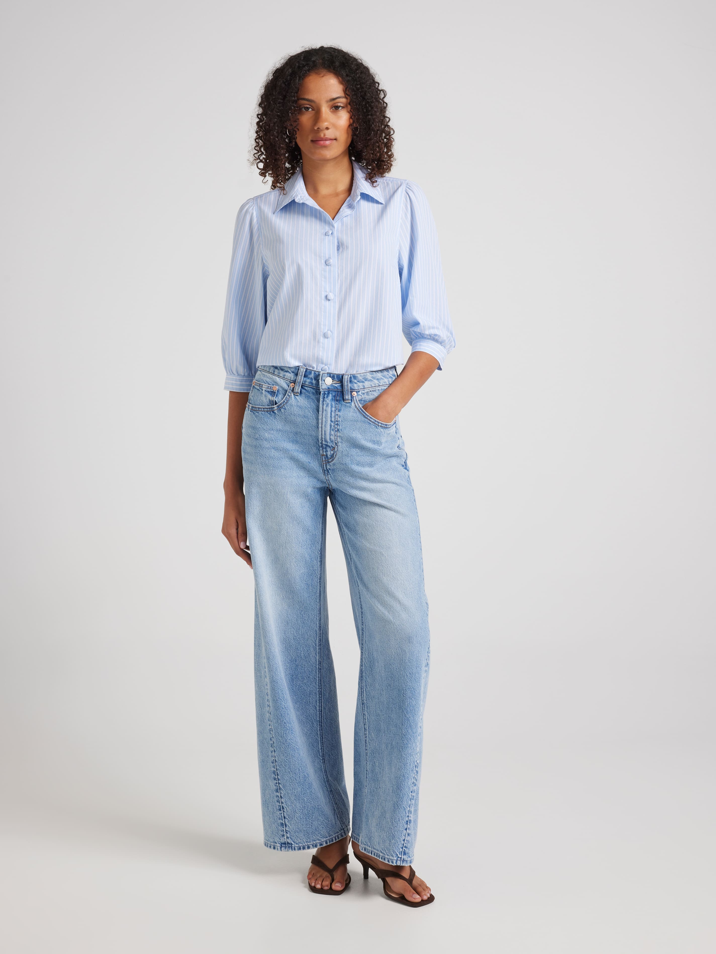 Brin 3/4 Sleeve Blouse