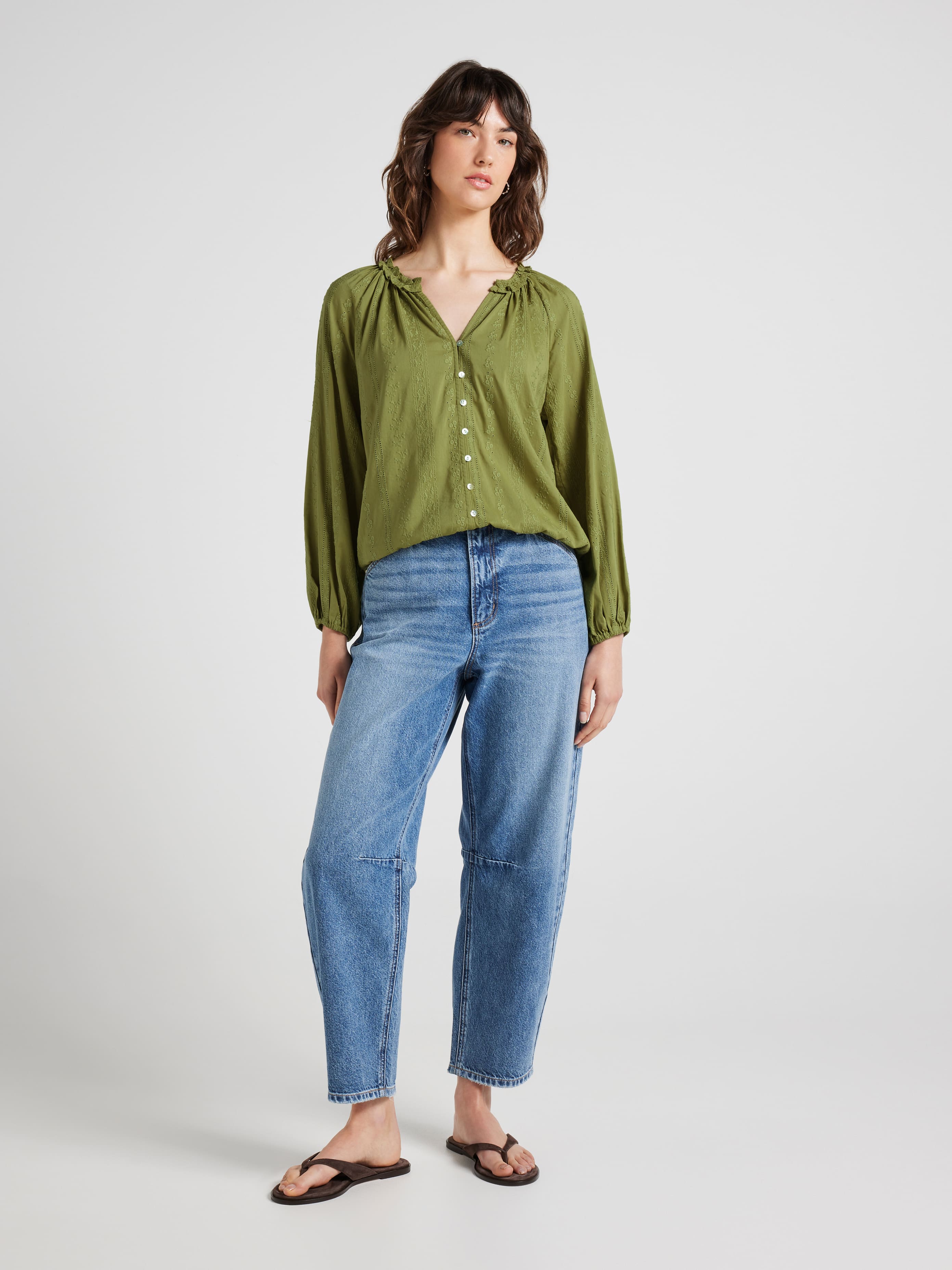 Carina Lace Texture Blouse