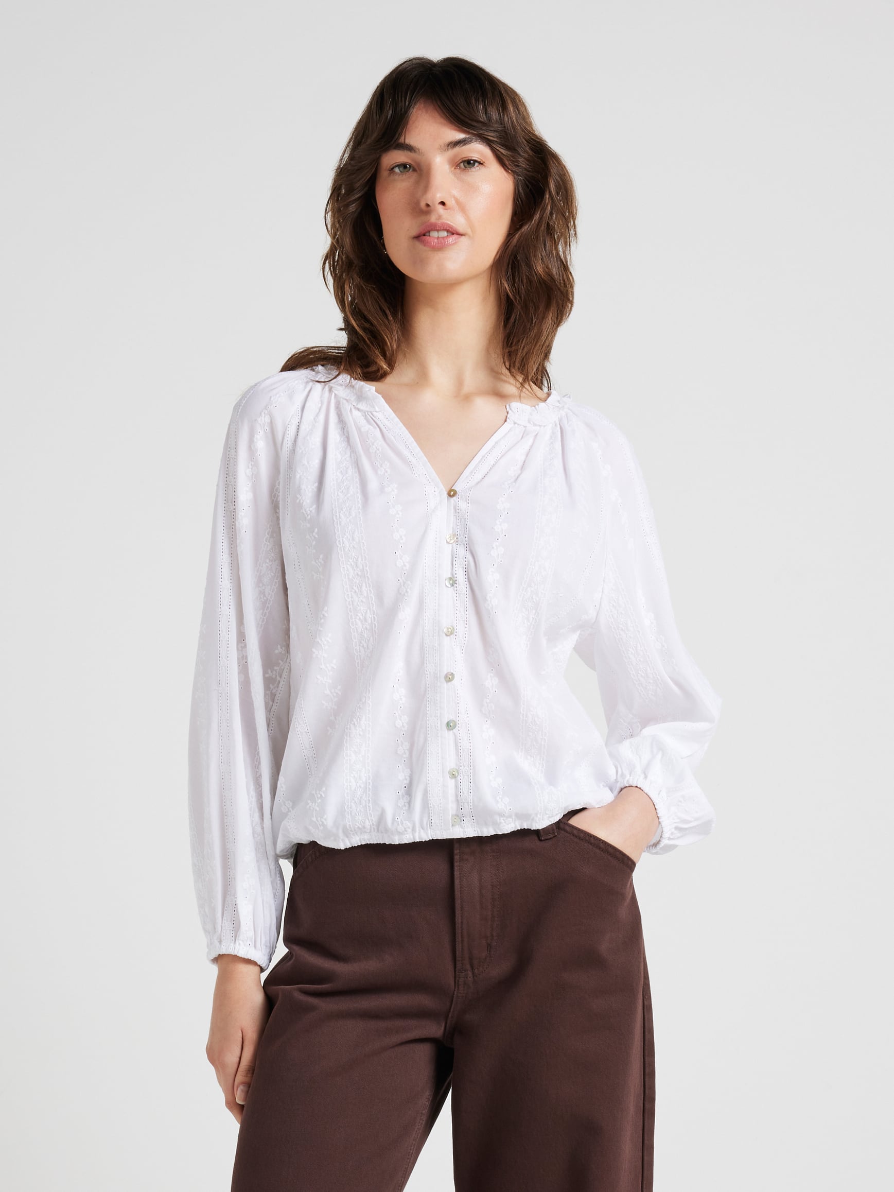 Carina Lace Texture Blouse