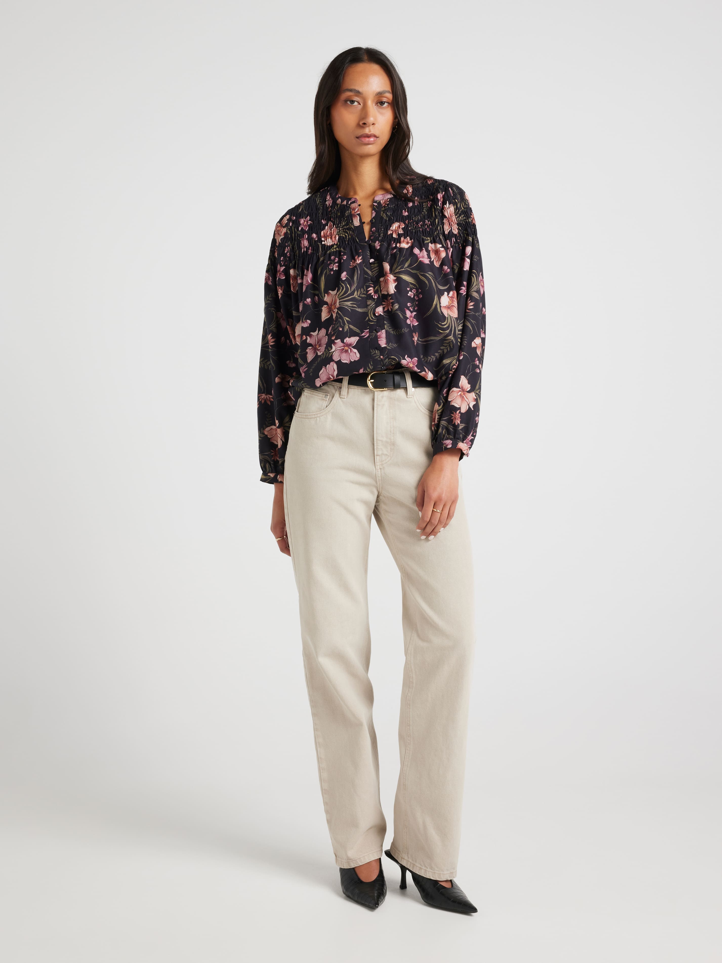 Ramona Shirred Top