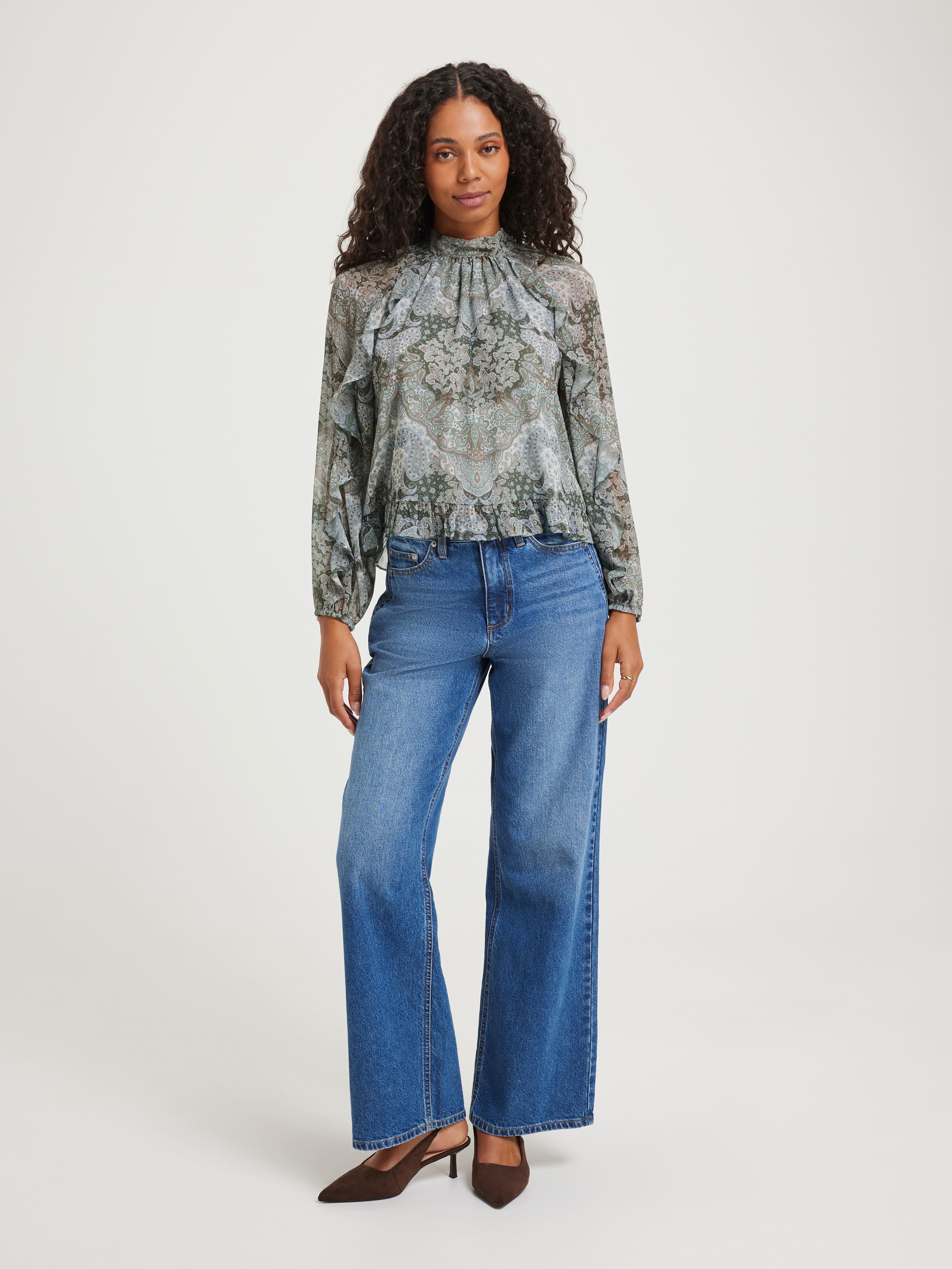 Simone Tie Back Blouse